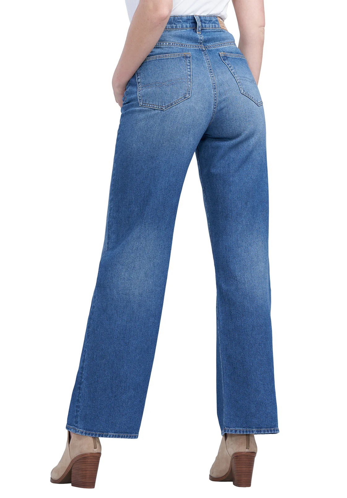 High Rise Wide Leg Addie Women's Jeans, Indigo - BL15817 - Image 9