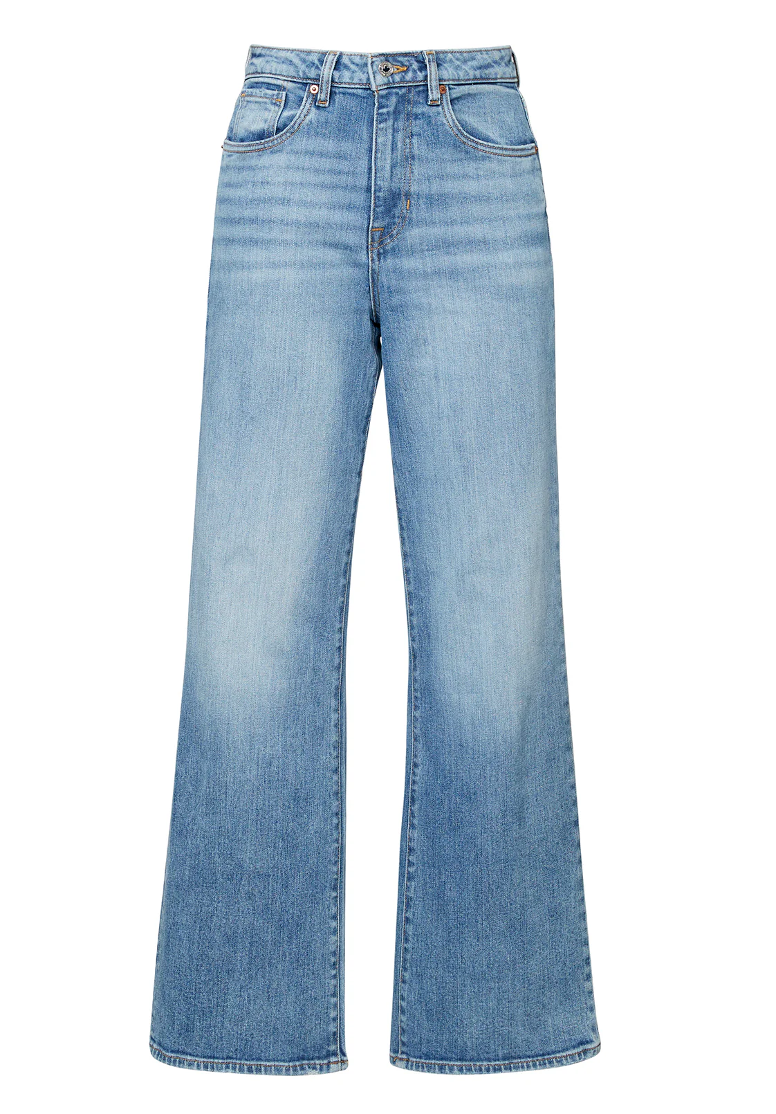 High Rise Wide Leg Addie Women's Jeans, Light Blue - BL15901 - Image 9