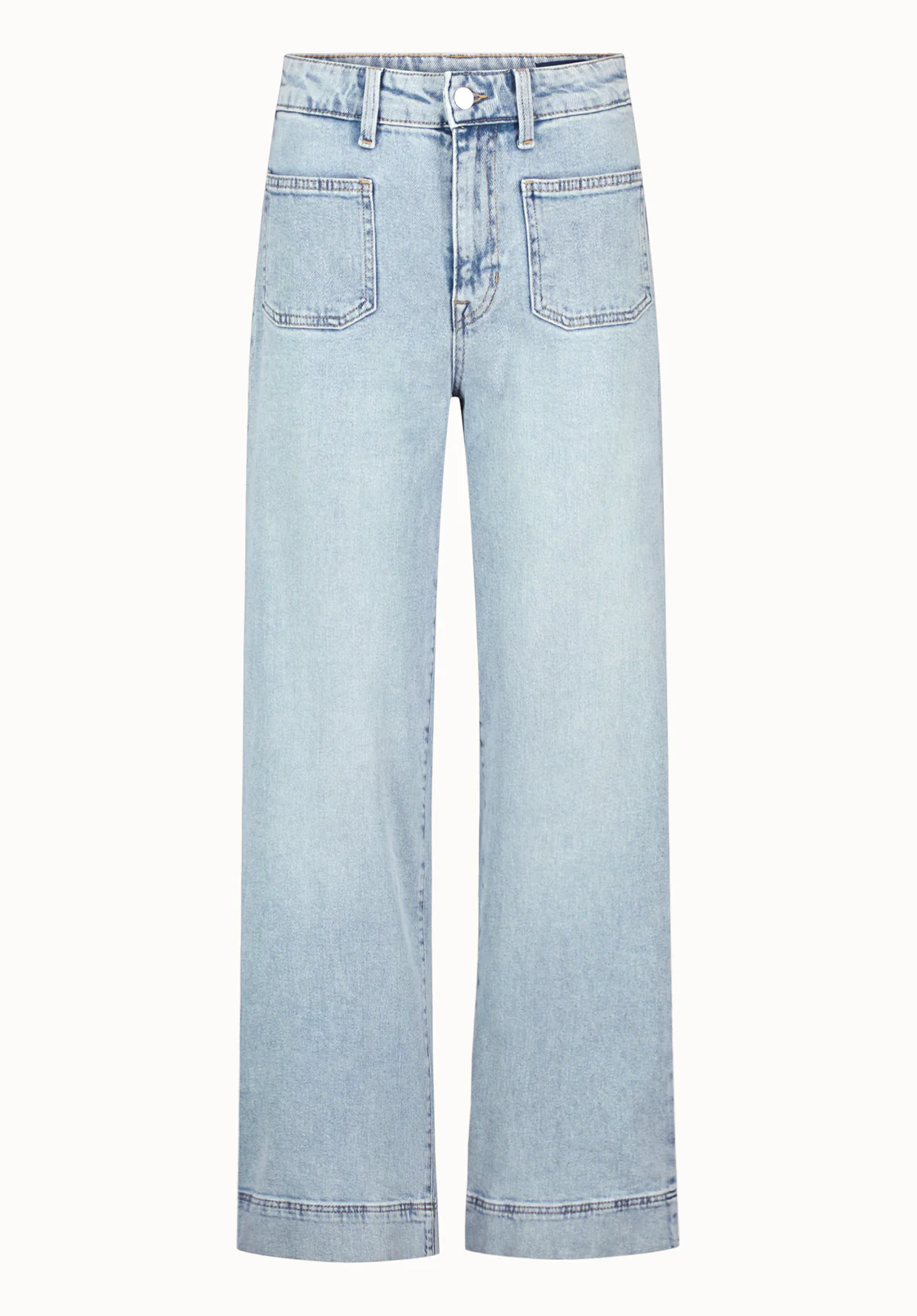 High Rise Wide Leg Addie Women's Jeans, Bleached Blue - BL16065 - Image 5
