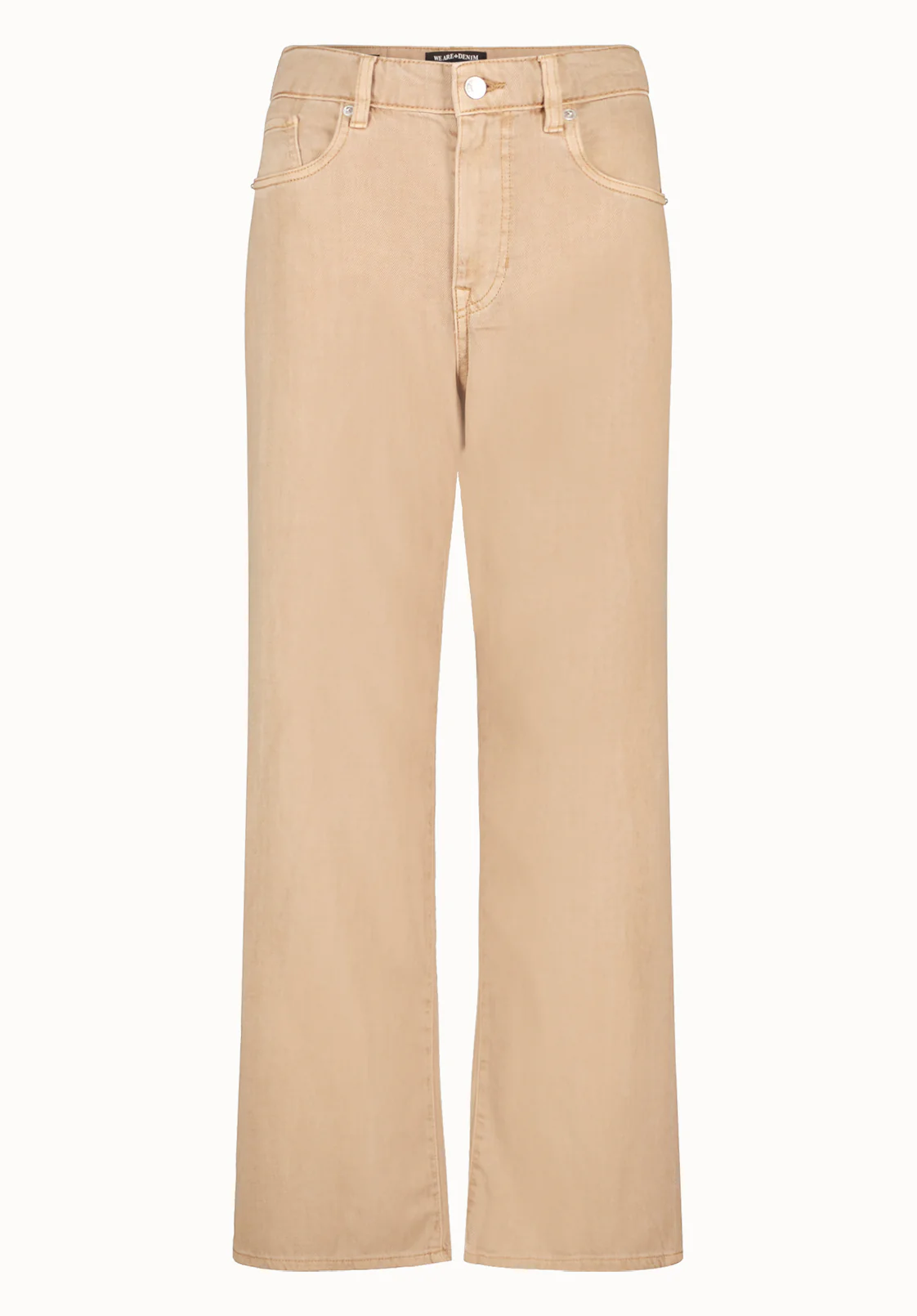 High Rise Wide Leg Addie Women's Pants, Almond Beige - BL16083 - Image 5
