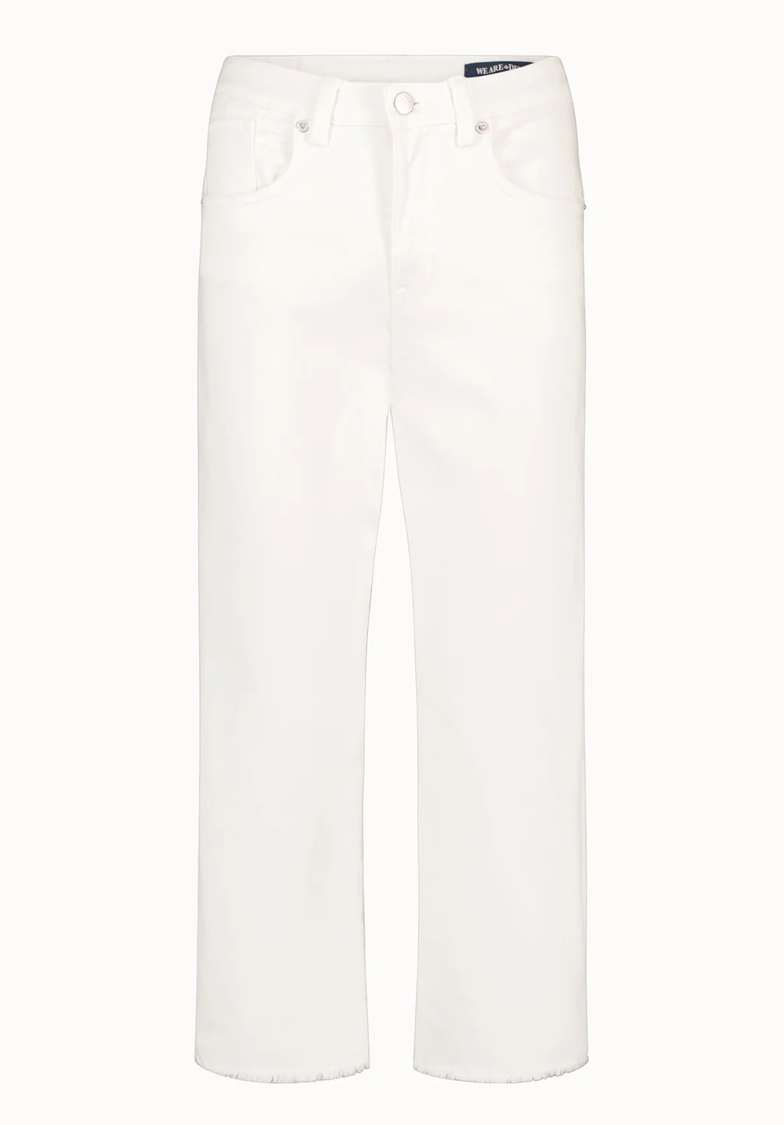 High Rise Wide Leg Cropped Addisson Women's Pants, White - BL16087 - Image 5