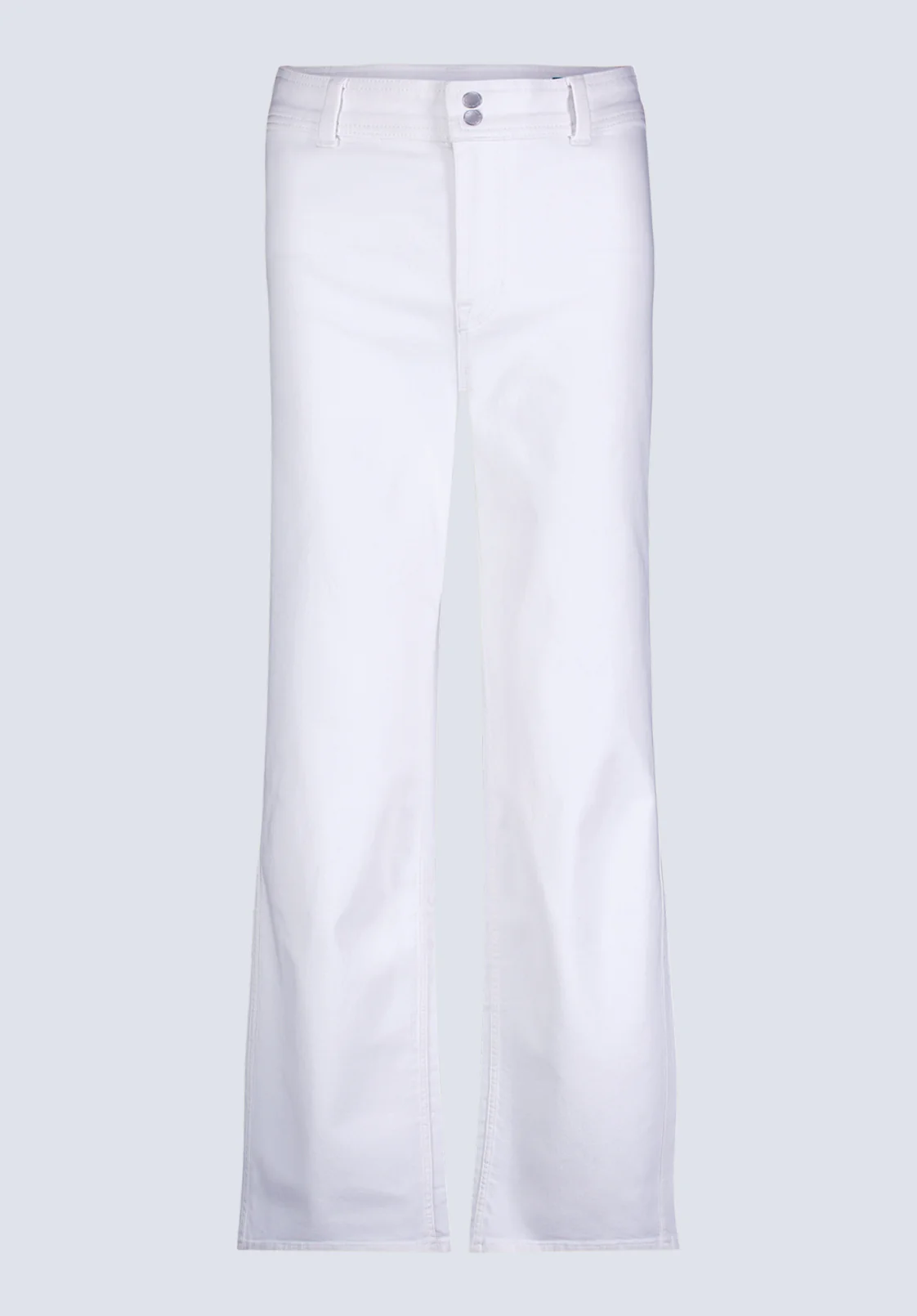 High Rise Wide Leg Adele Women's Soft Wash Jeans, White - BL16012 - Image 6