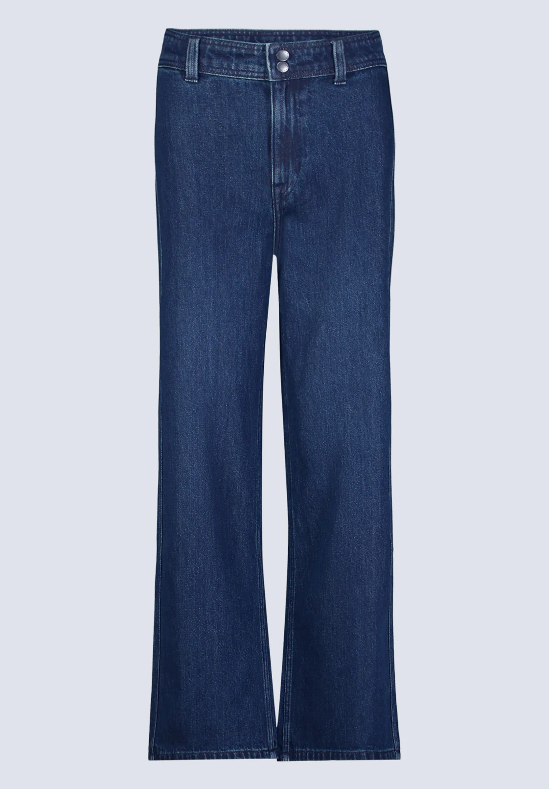 High Rise Wide Leg Adele Women's Jeans, Dark Rinse Wash - BL16013 - Image 7