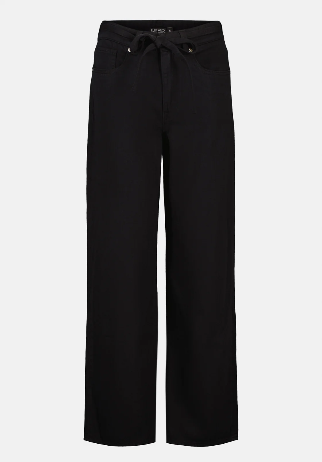High Rise Wide Leg Alecia Women's Pants, Black - BL16136 - Image 5