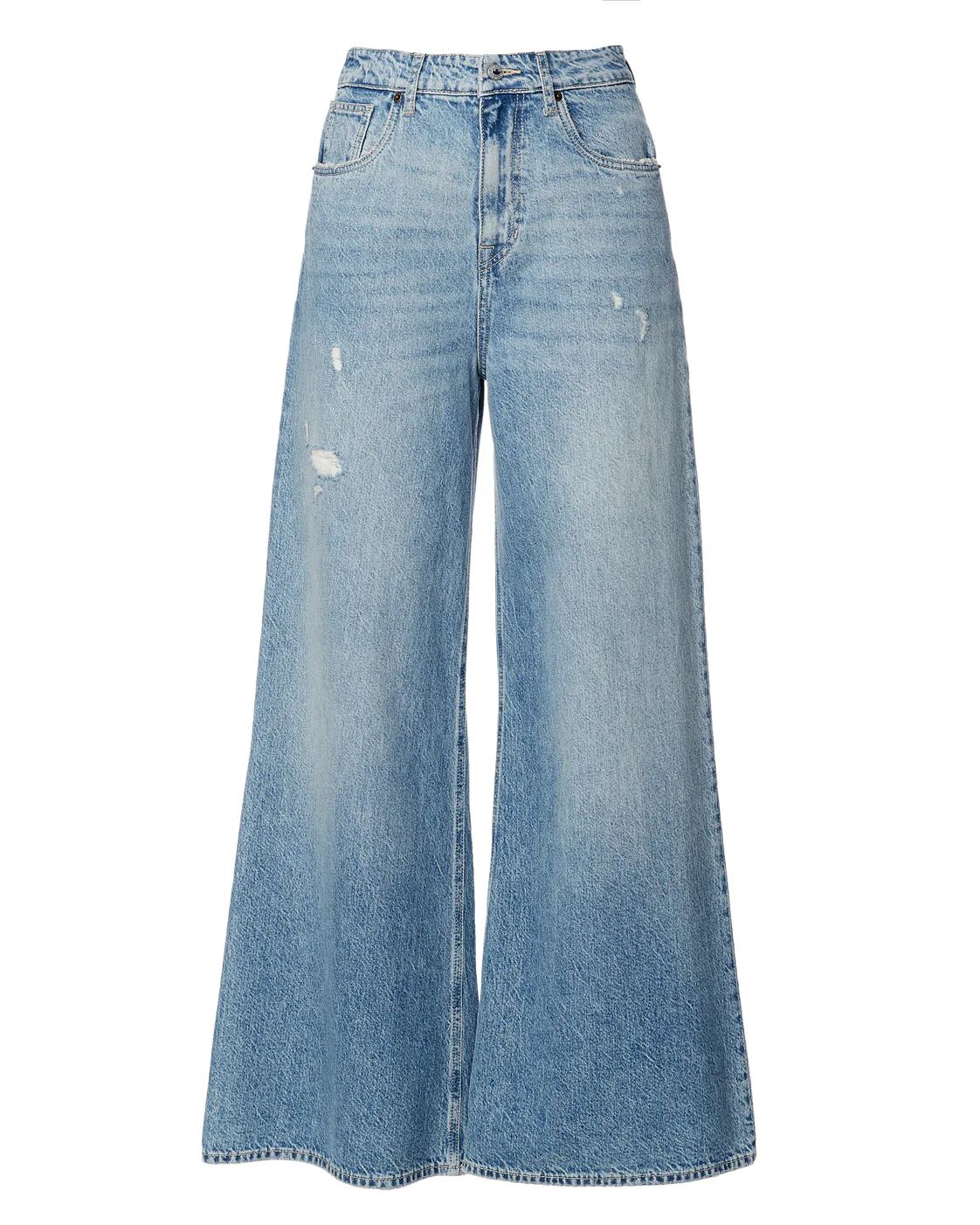 Alice Women's High Rise Super Wide Leg Jeans, Medium Blue - BL15823 - Image 5