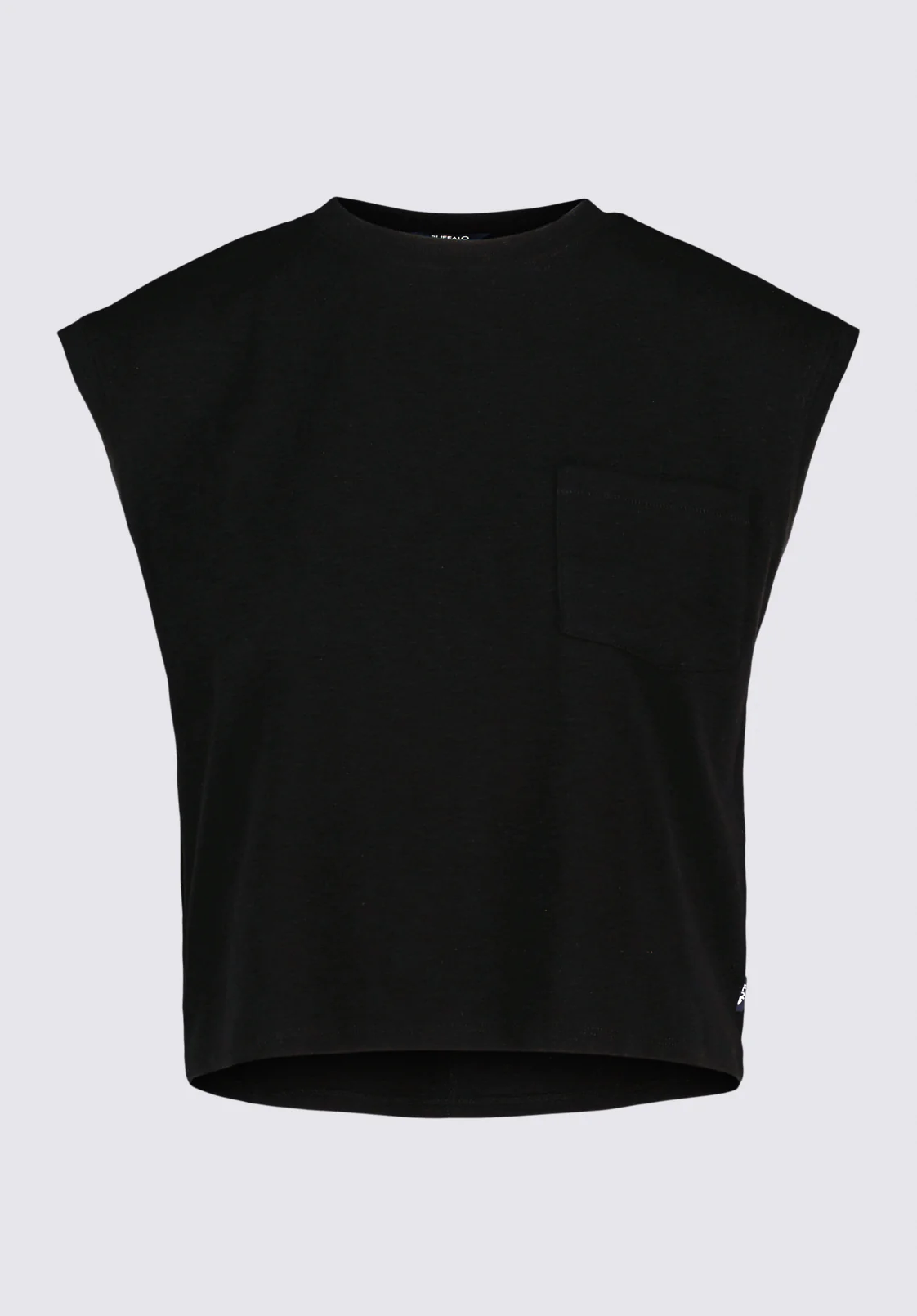 Amandine Women's Cap-Sleeve Crop Top, Black - KT0196P - Image 6