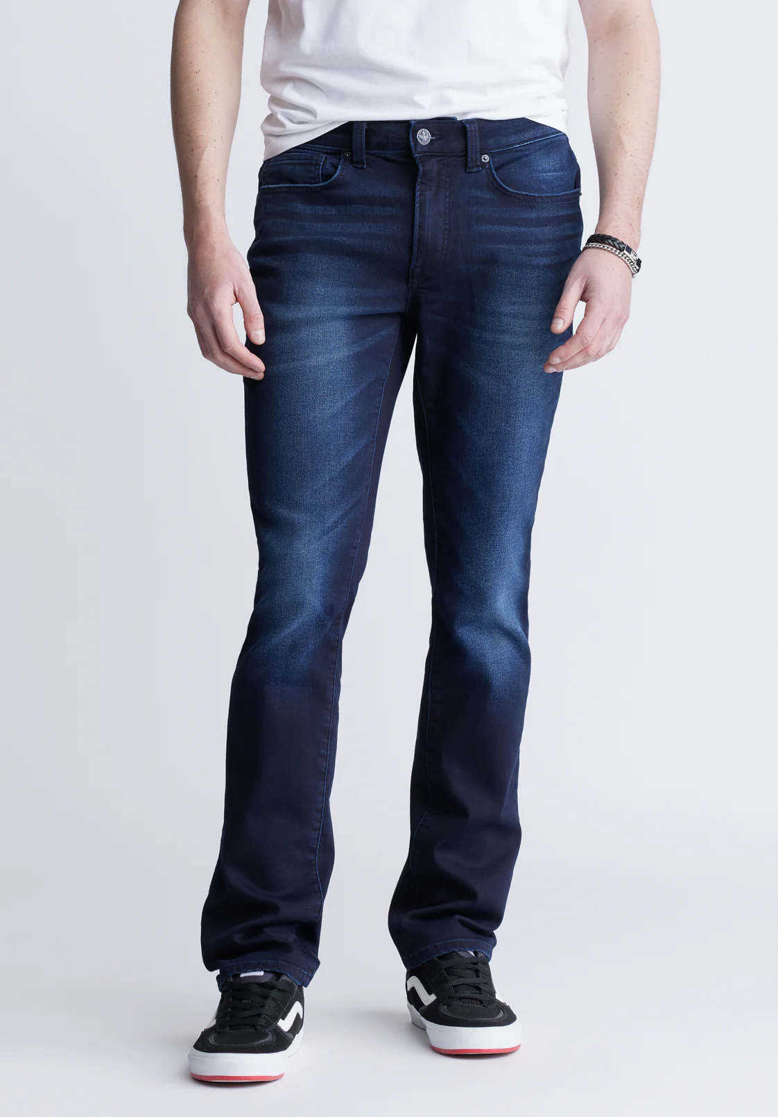 Slim Ash Men's Freedom Flex Jeans, Sanded and Distressed - BM22989 - Image 2