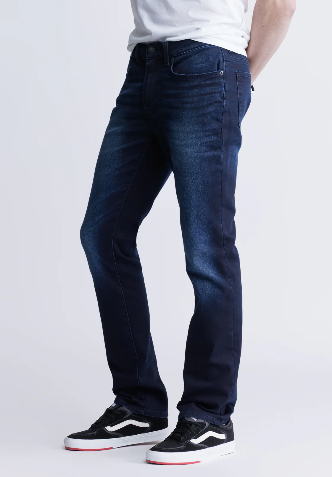 Slim Ash Men's Freedom Flex Jeans, Sanded and Distressed - BM22989 - Image 3