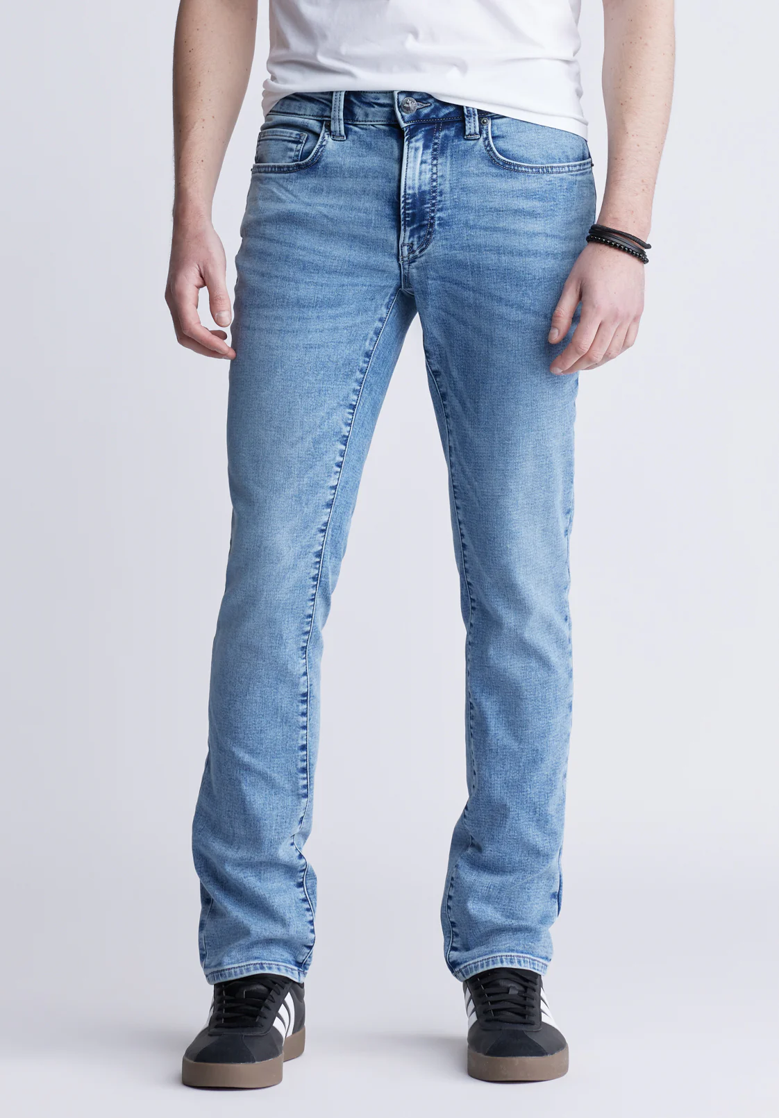 Slim Ash Men's Freedom Flex Jeans, Sanded Wash - BM22990 - Image 2