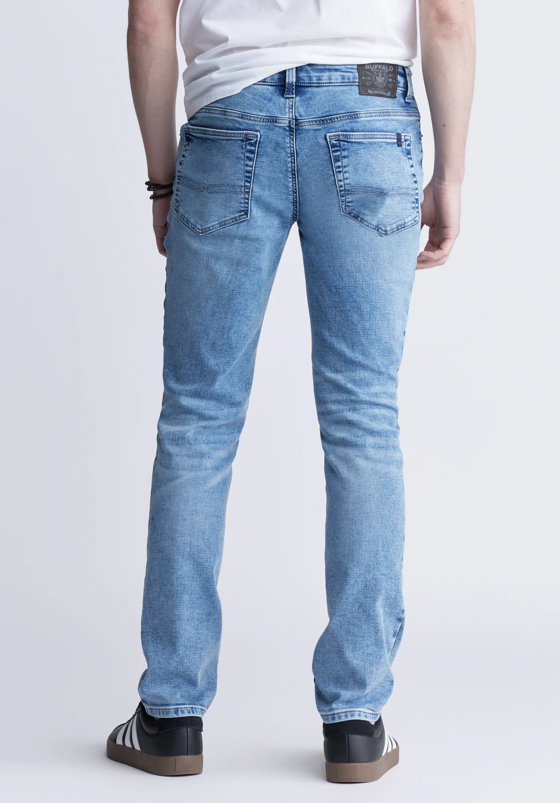 Slim Ash Men's Freedom Flex Jeans, Sanded Wash - BM22990 - Image 4
