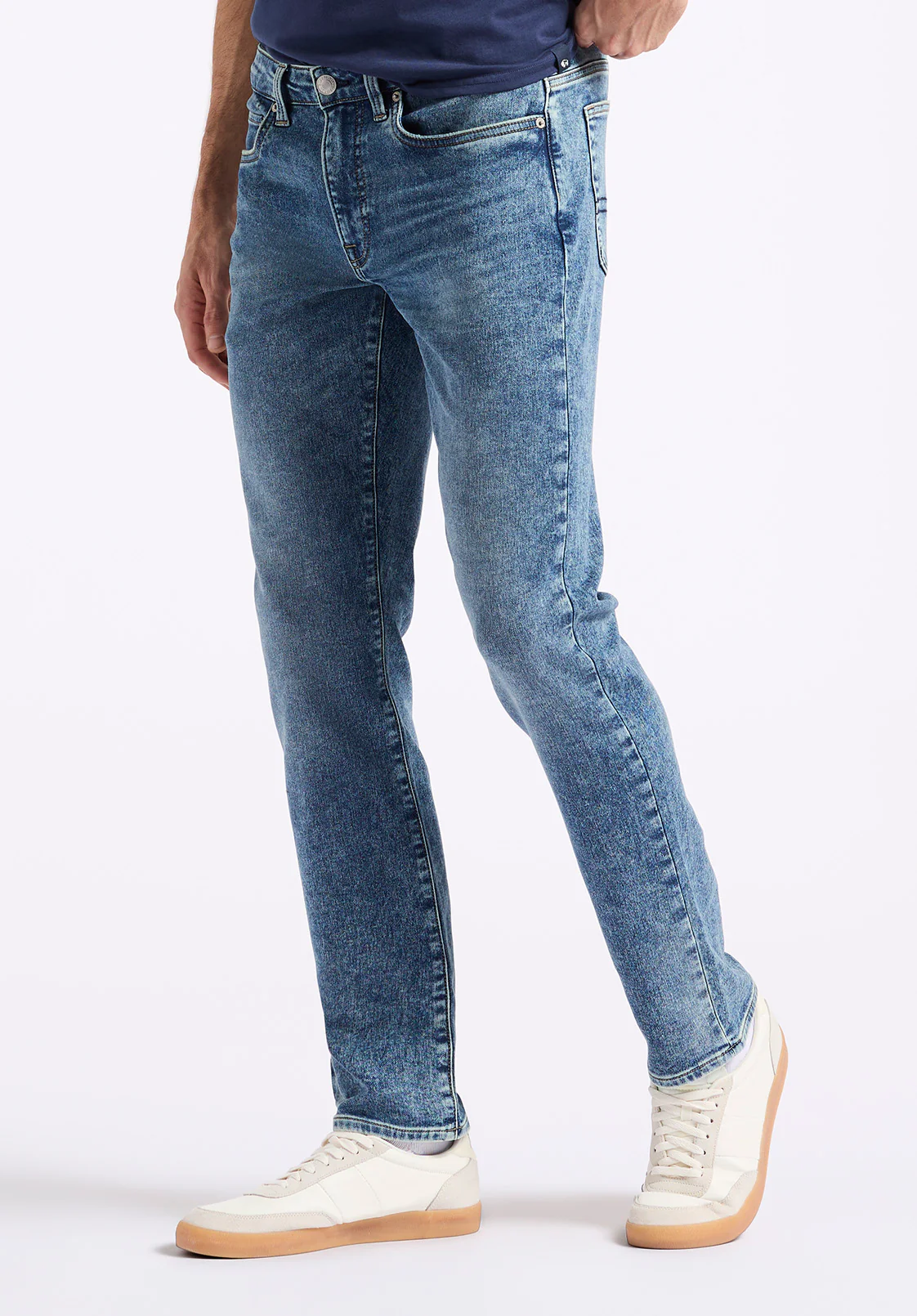 Slim Ash Men's Freedom Flex Jeans, Sanded Vintage Indigo - BM26063 - Image 3