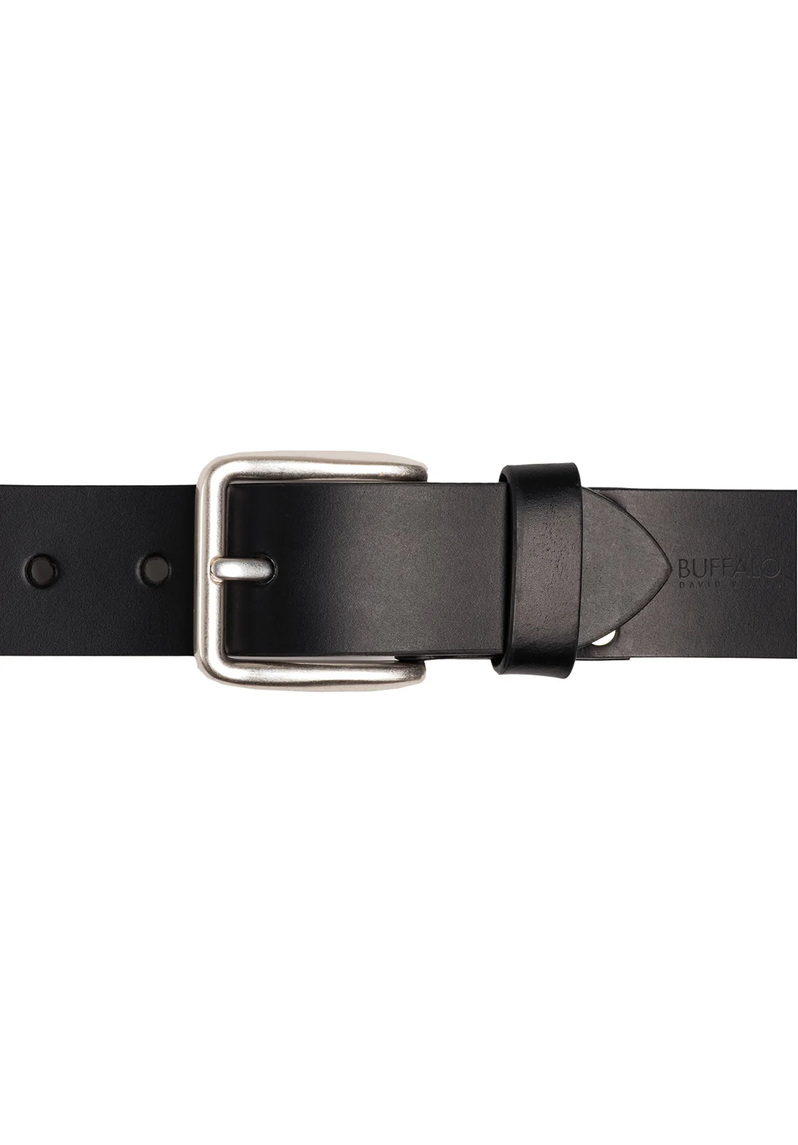 Smooth Full Grain Black Buffalo Leather Belt - BB1001C04 - Image 3