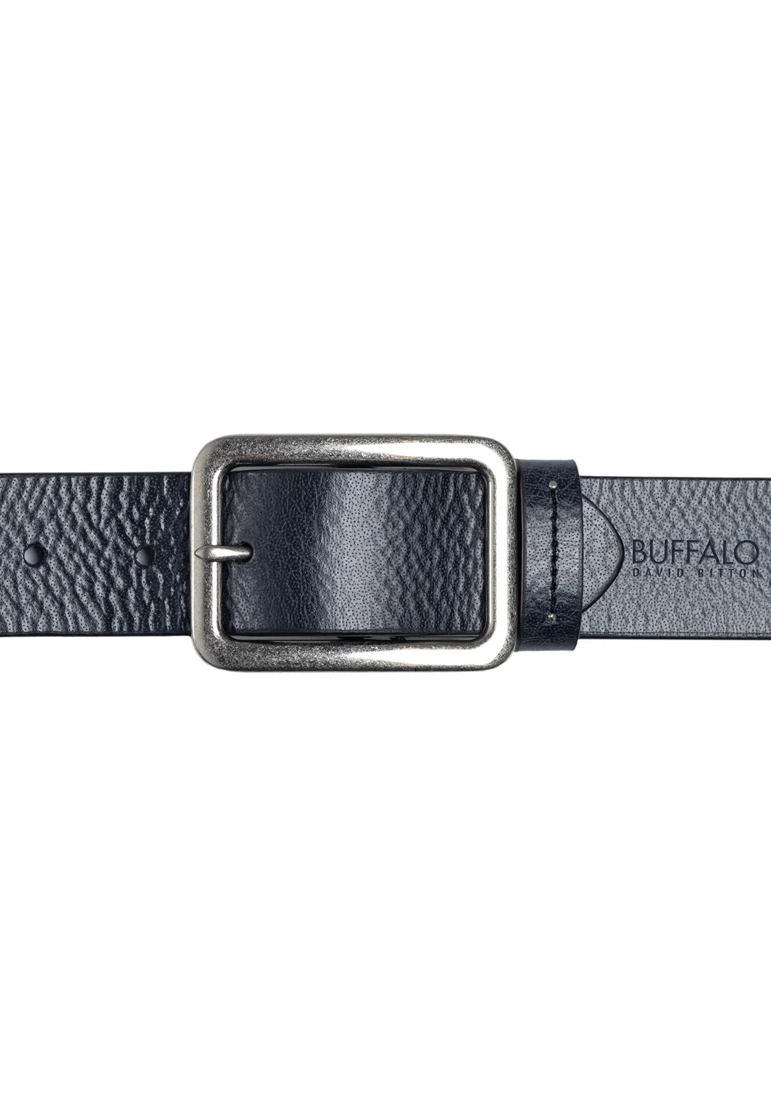 Textured Full Grain Black Buffalo Leather Belt - BB1002C04 - Image 3
