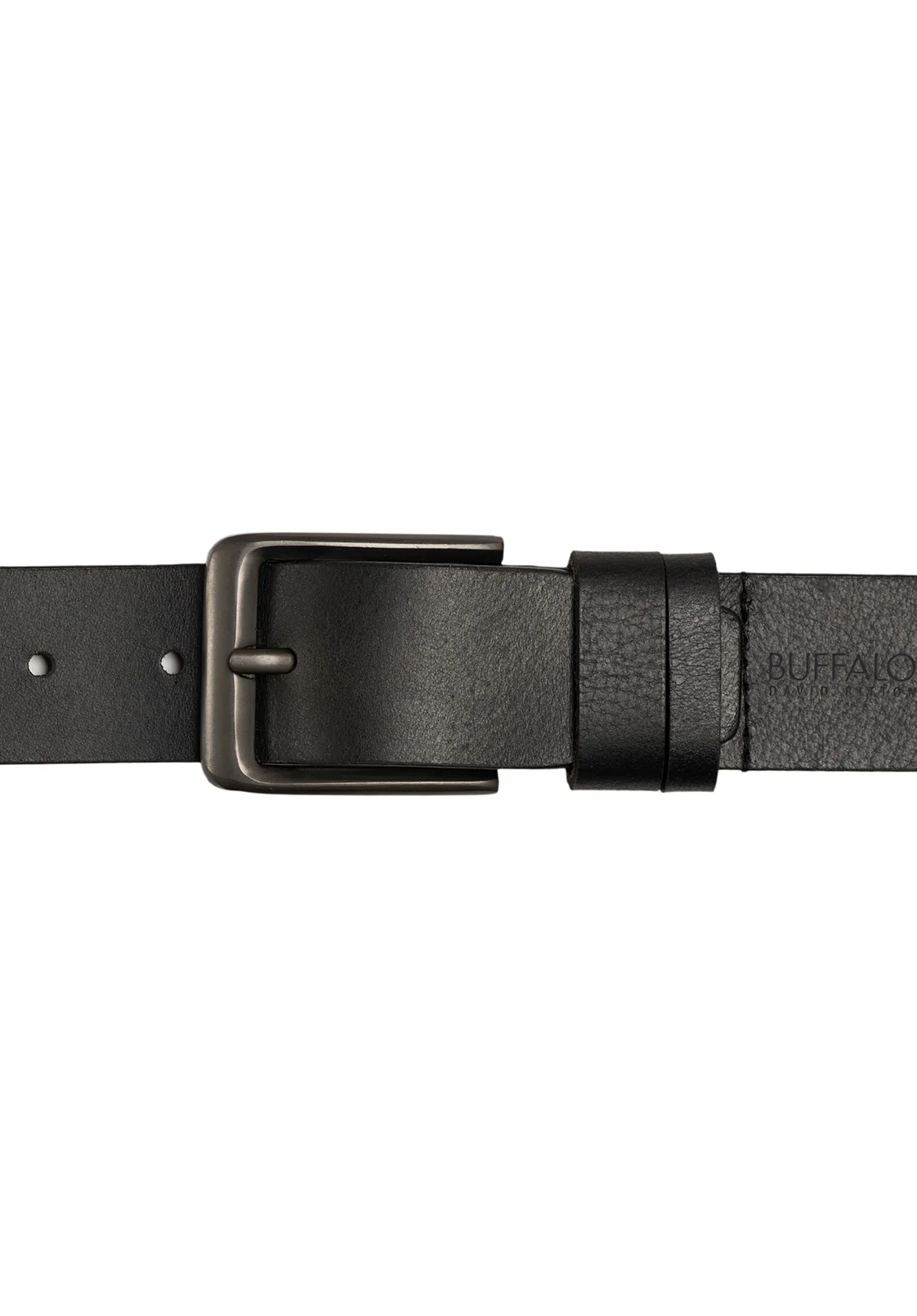Full Grain Black Buffalo Leather Belt - BB1003C04 - Image 3
