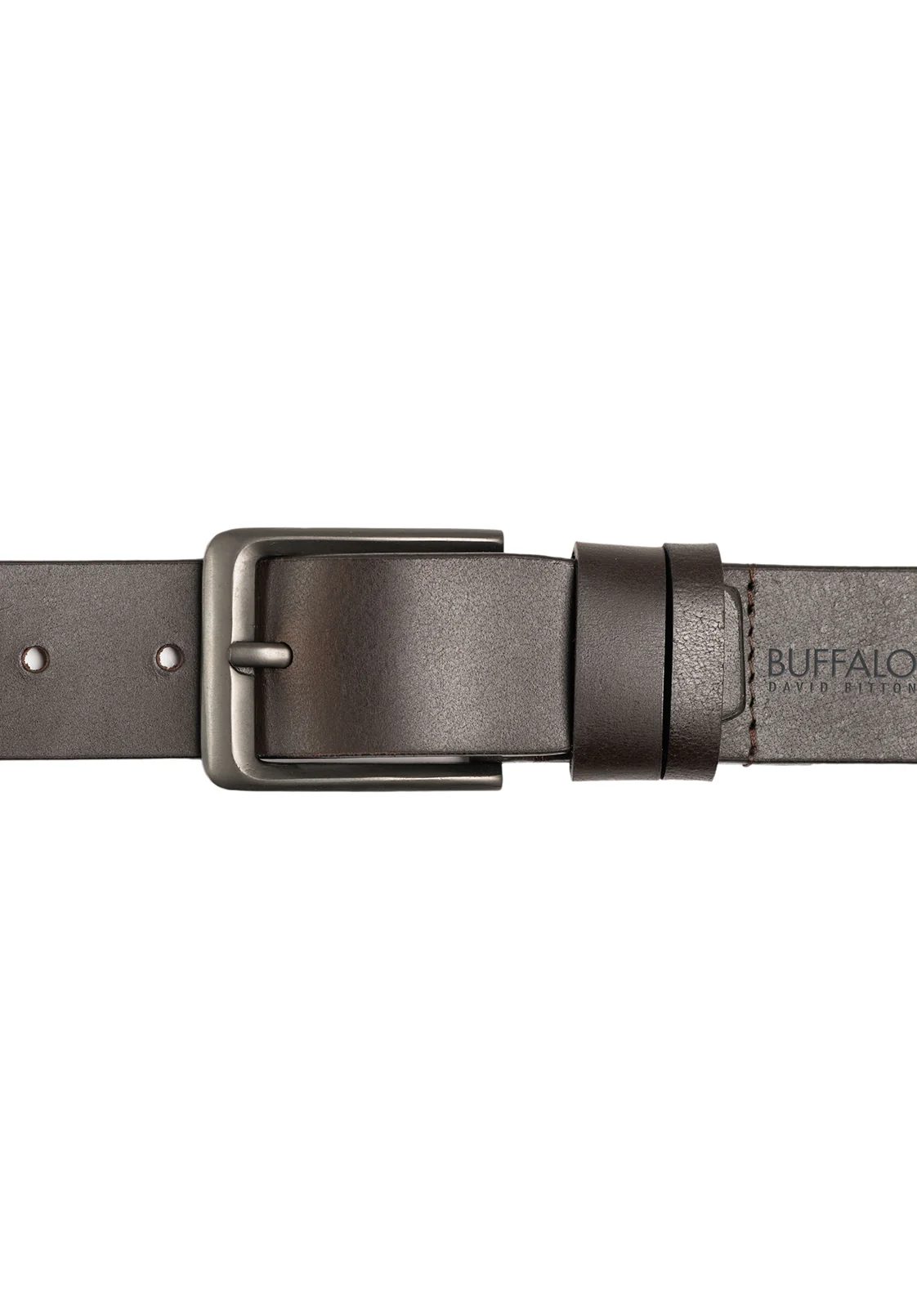 Full Grain Brown Buffalo Leather Belt - BB1003C13 - Image 3