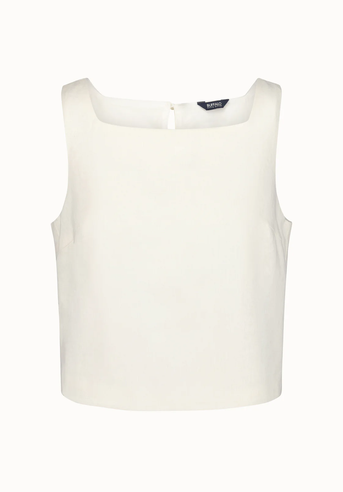 Benedita Women's Sleeveless Linen Top, Off-White - WT0186P - Image 5