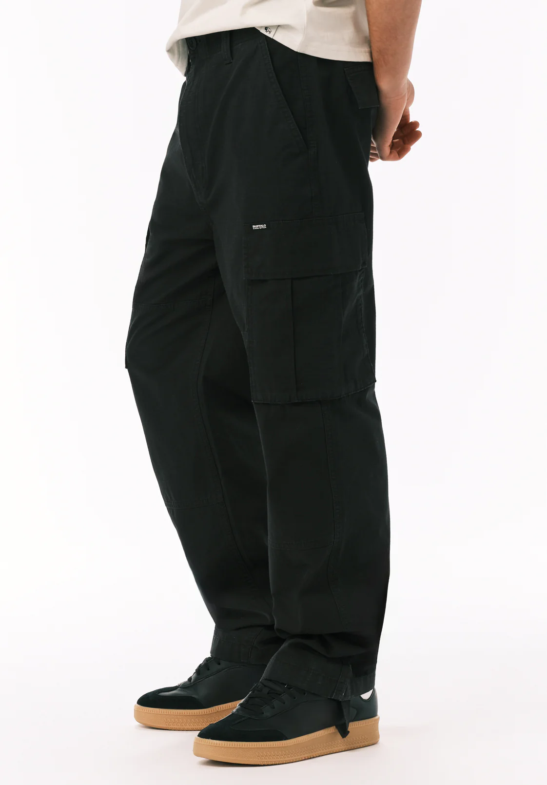 Cargo Bill Men’s Pants, Black - BM26124 - Image 3