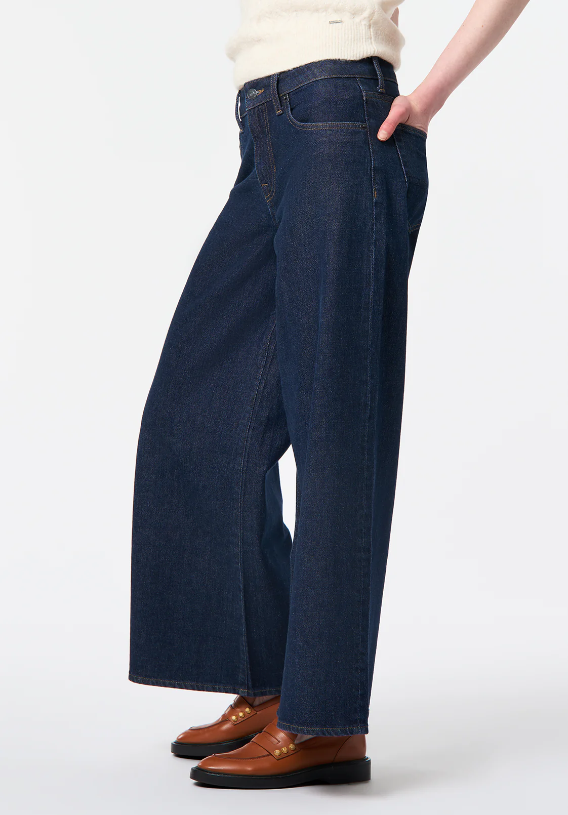 Courtney Women's Denim Culotte, Indigo - BL16140 - Image 3