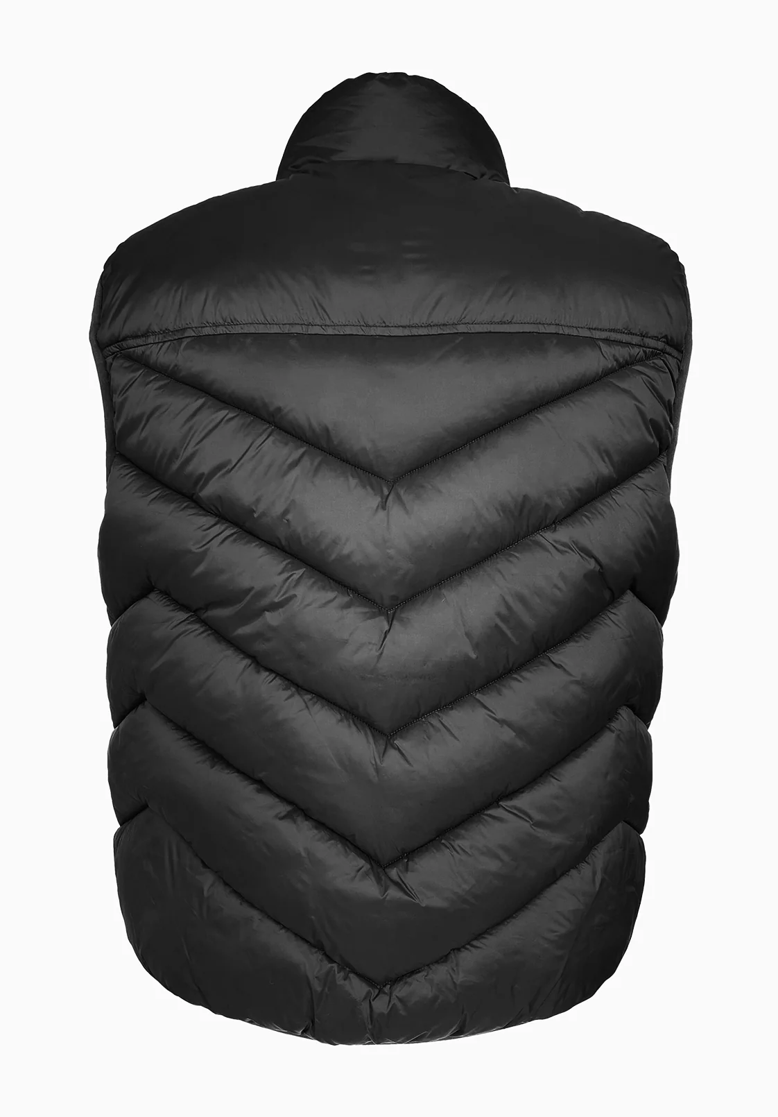 Davies Men's Puffer Vest, Black - OBMEF007 - Image 7