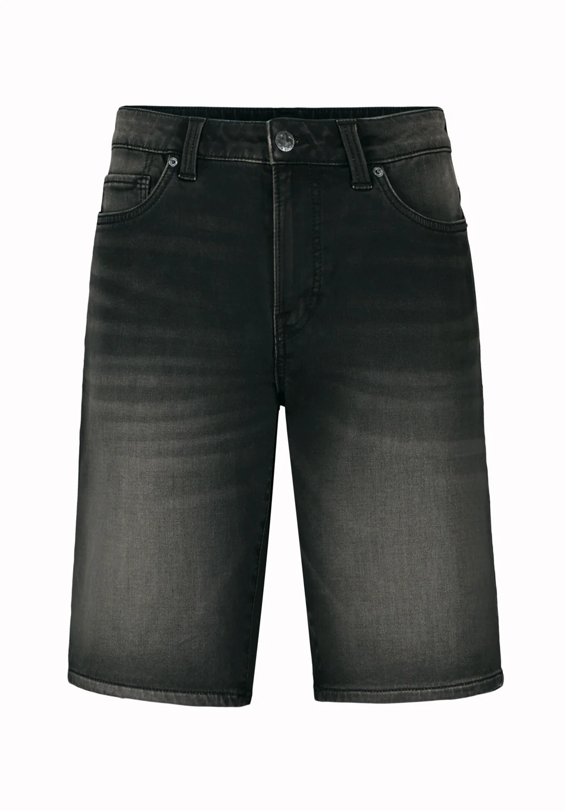 Relaxed Straight Dean Men's Freedom Flex Denim Shorts, Sanded Black - BM22965 - Image 5