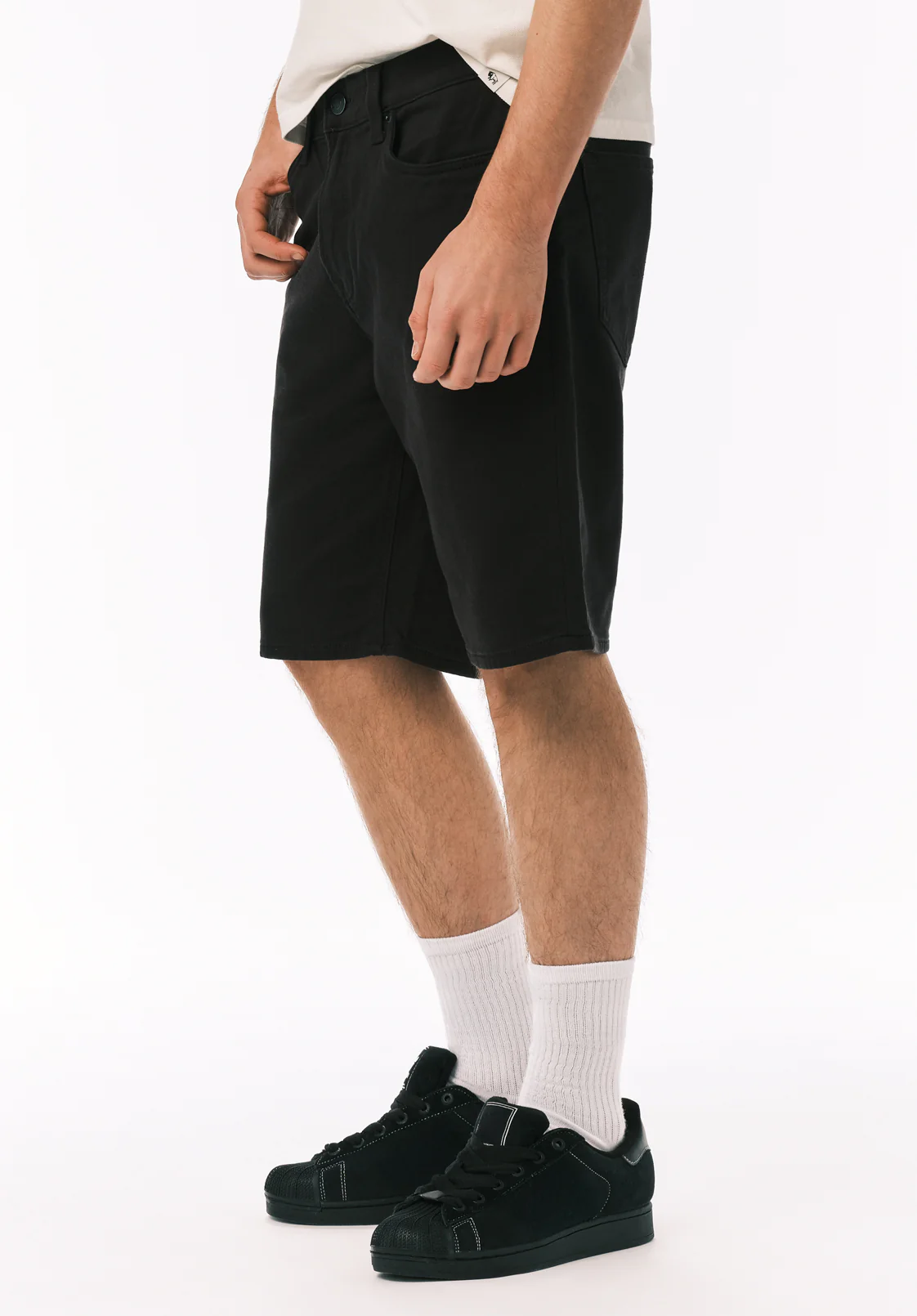 Relaxed Straight Dean Men's Freedom Flex Shorts, Black - BM26067 - Image 3