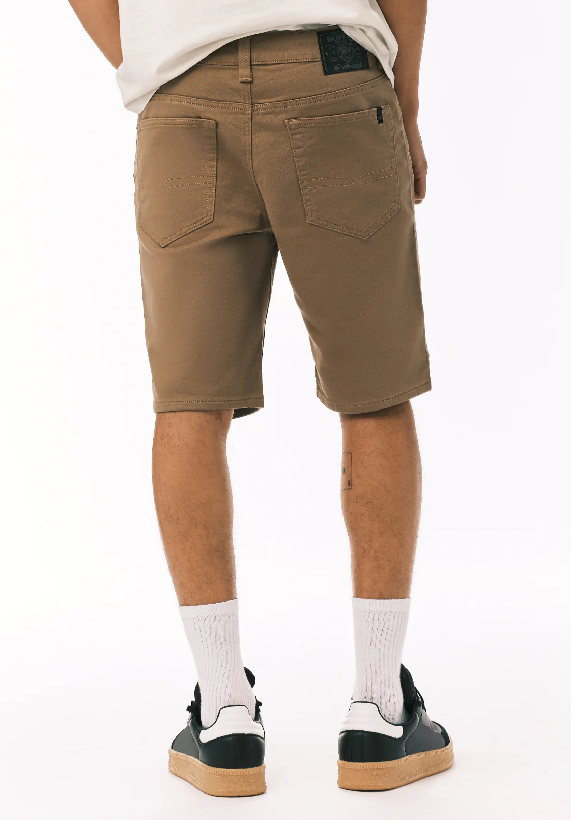 Relaxed Straight Dean Men's Freedom Flex Shorts, Dark Beige - BM26067 - Image 4