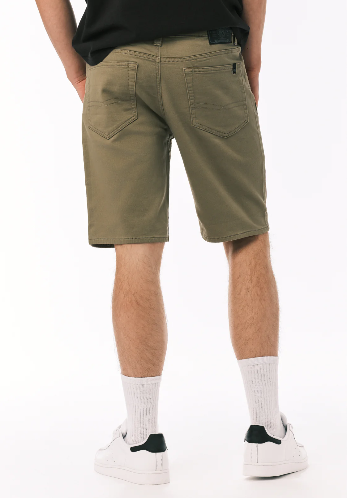 Relaxed Straight Dean Men's Freedom Flex Shorts, Olive - BM26067 - Image 4