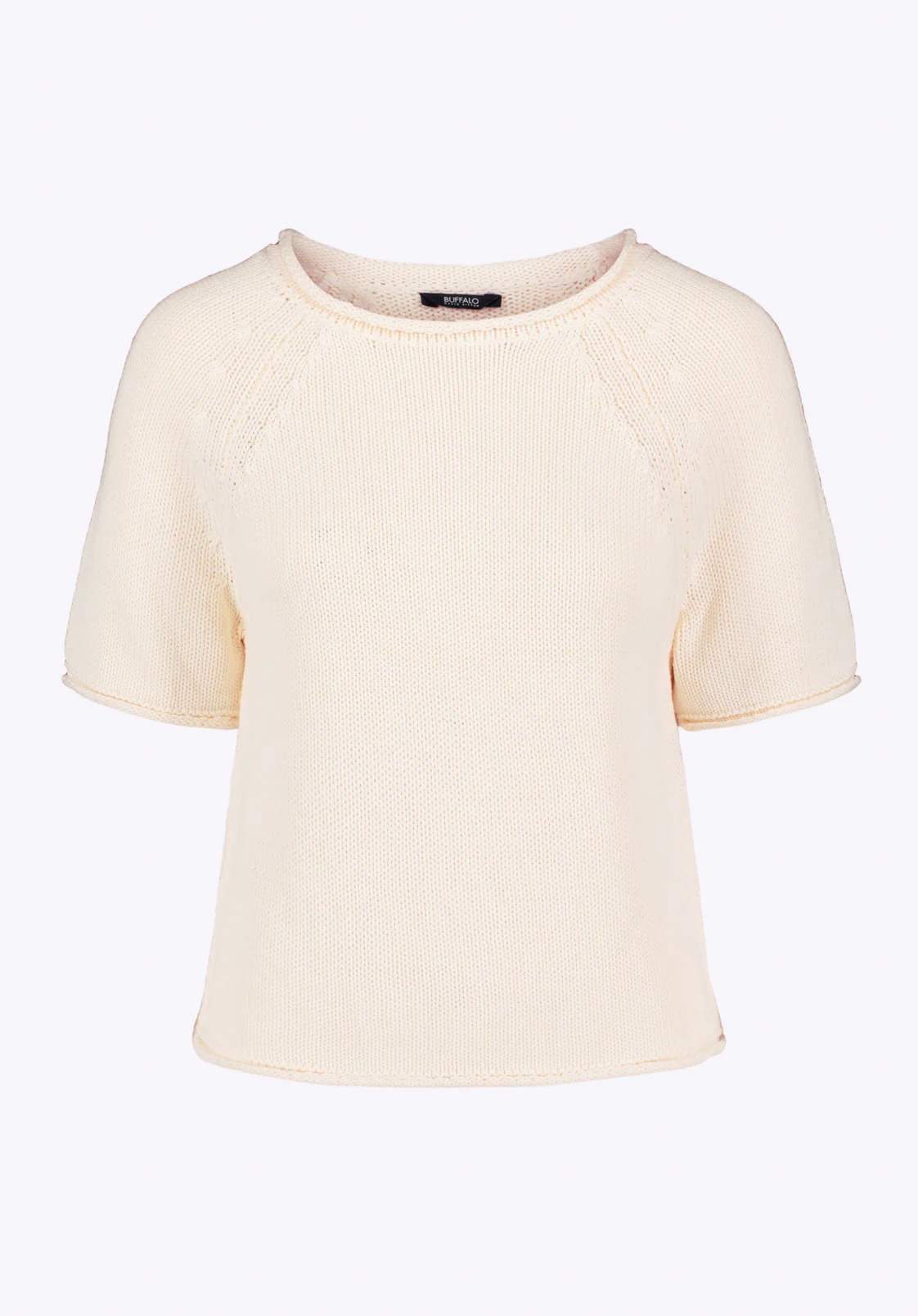 Devora Women’s Light Knit Short-Sleeve Sweater, Parchment - SW0115P - Image 6