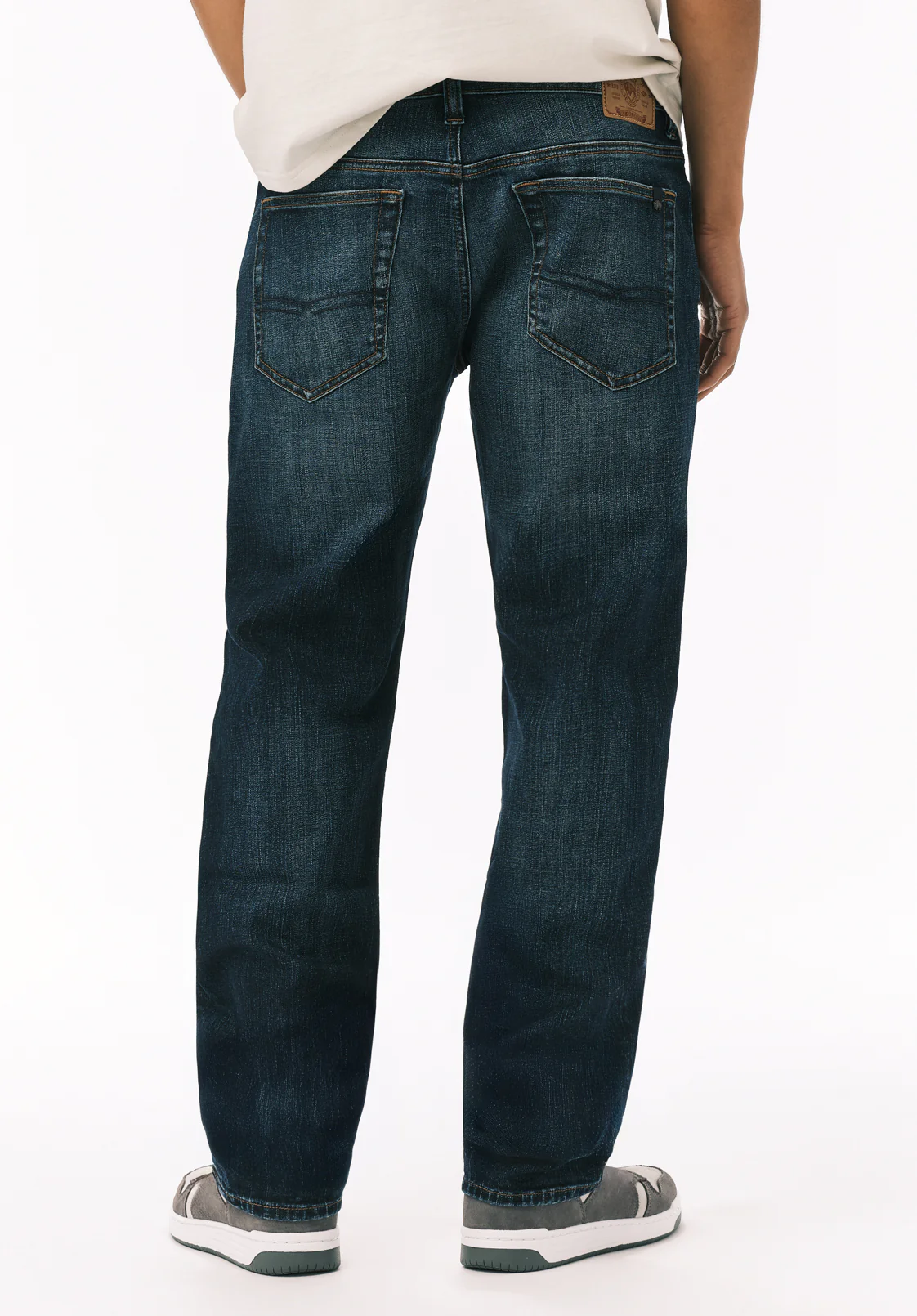 Relaxed Straight Driven Men’s Jeans, Indigo - BM22826 - Image 3