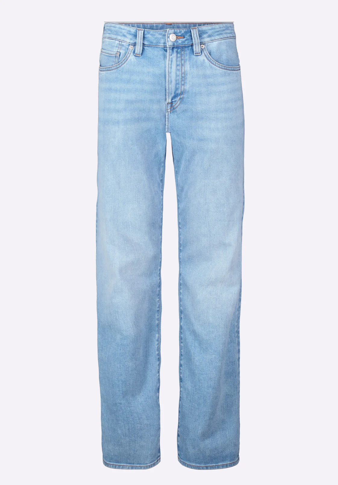 Relaxed Straight Driven Men's Jeans, Light Blue - BM26082 - Image 6