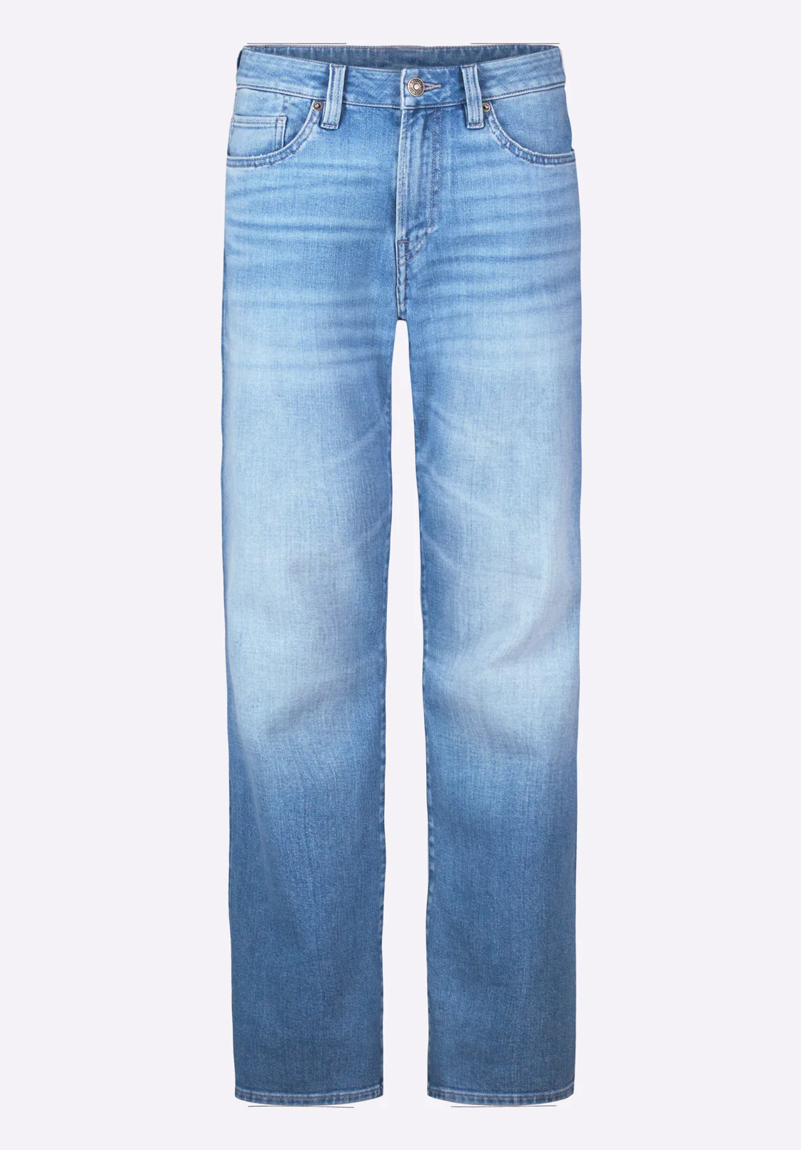 Relaxed Straight Driven Men's Jeans, Vintage Blue - BM26083 - Image 6