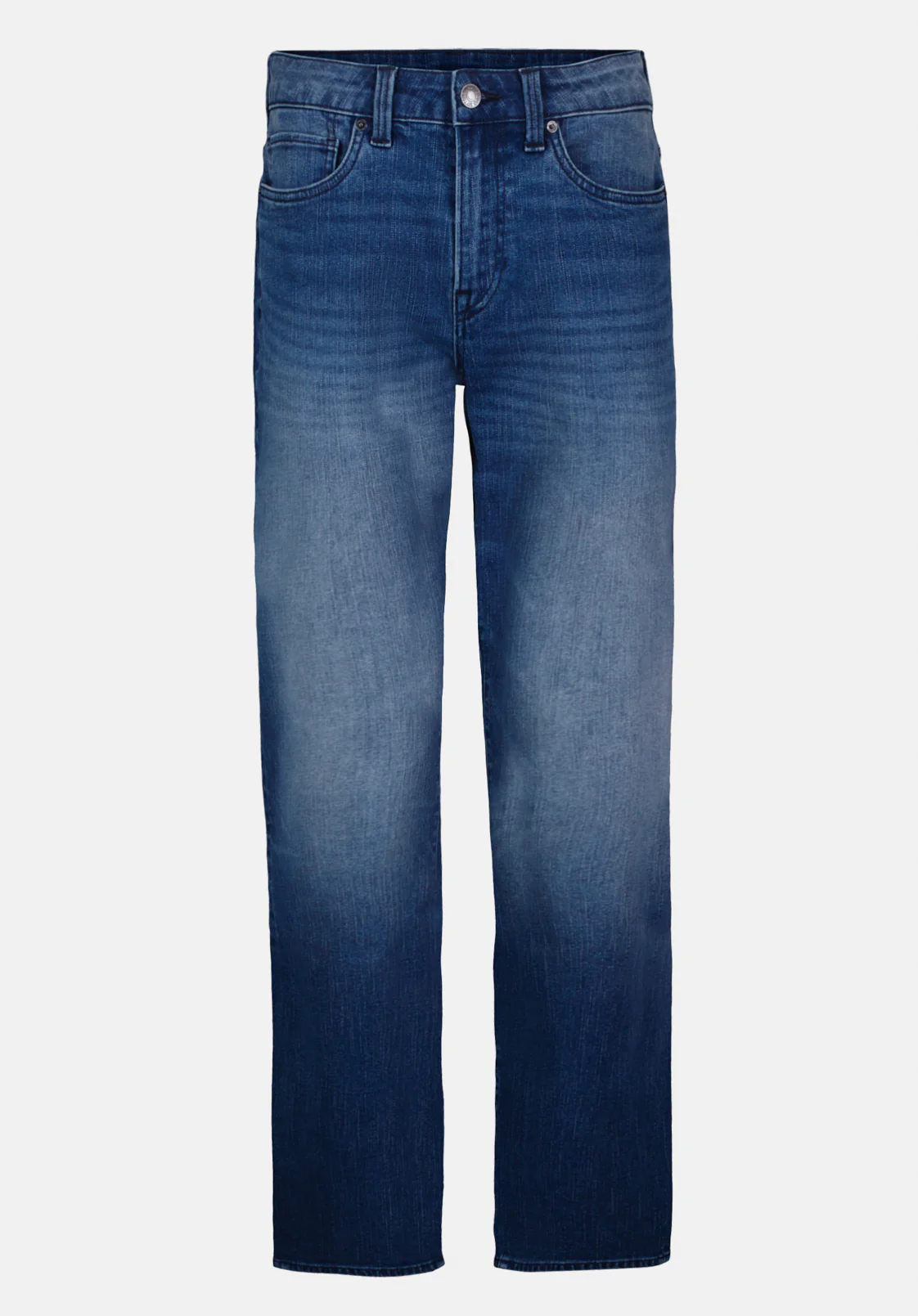 Relaxed Straight Driven Men's Jeans, Sandblasted And Whiskered - BM26108 - Image 5