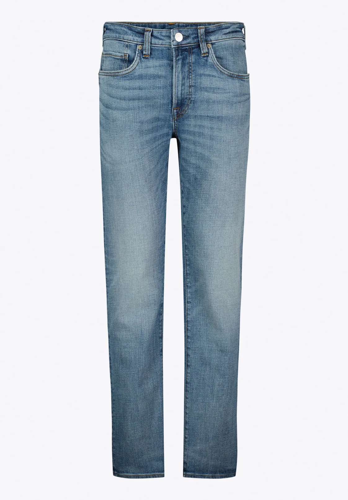 Relaxed Straight Driven Men's Jeans, Worn Out Blue - BM26155 - Image 5