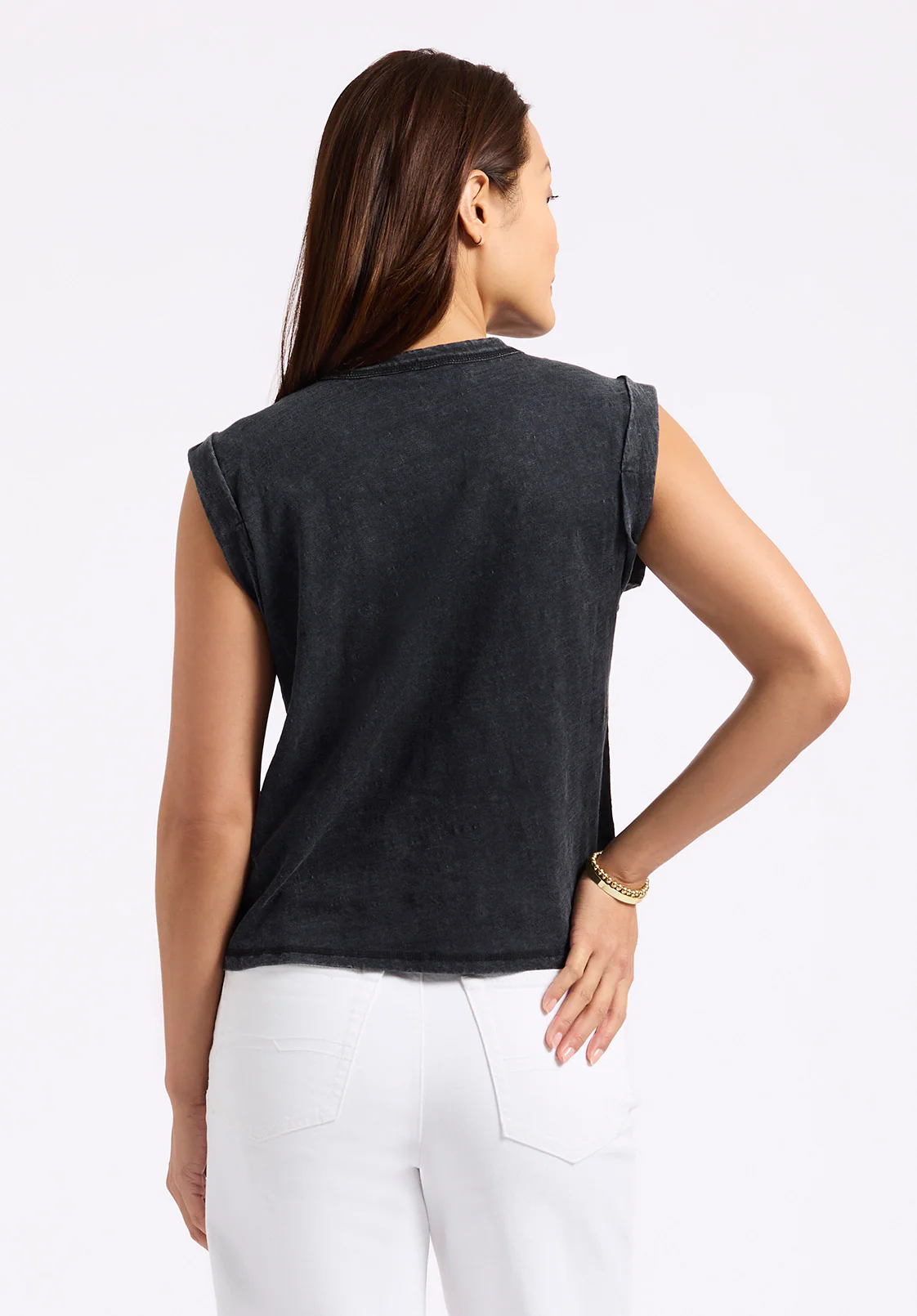 Elayne Women’s Sleeveless Top, Black - KT0230P - Image 4