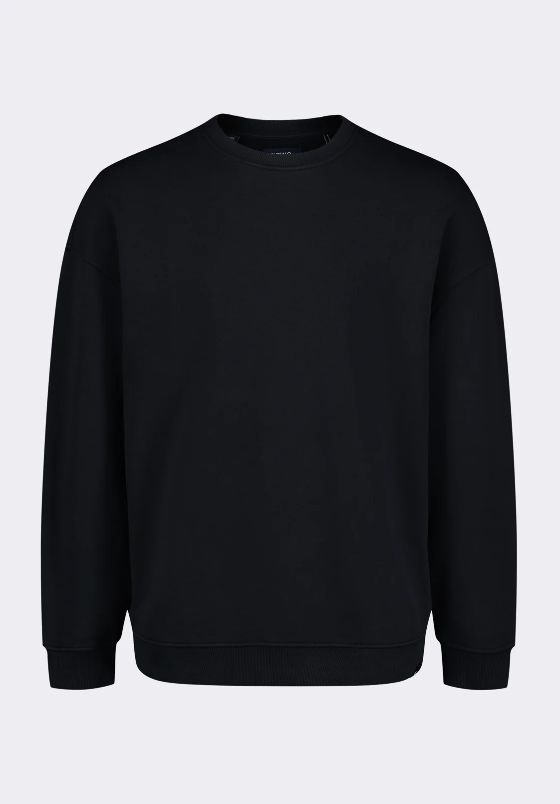 Famke Men's Relaxed Crewneck Sweatshirt, Black - BM24541 - Image 5