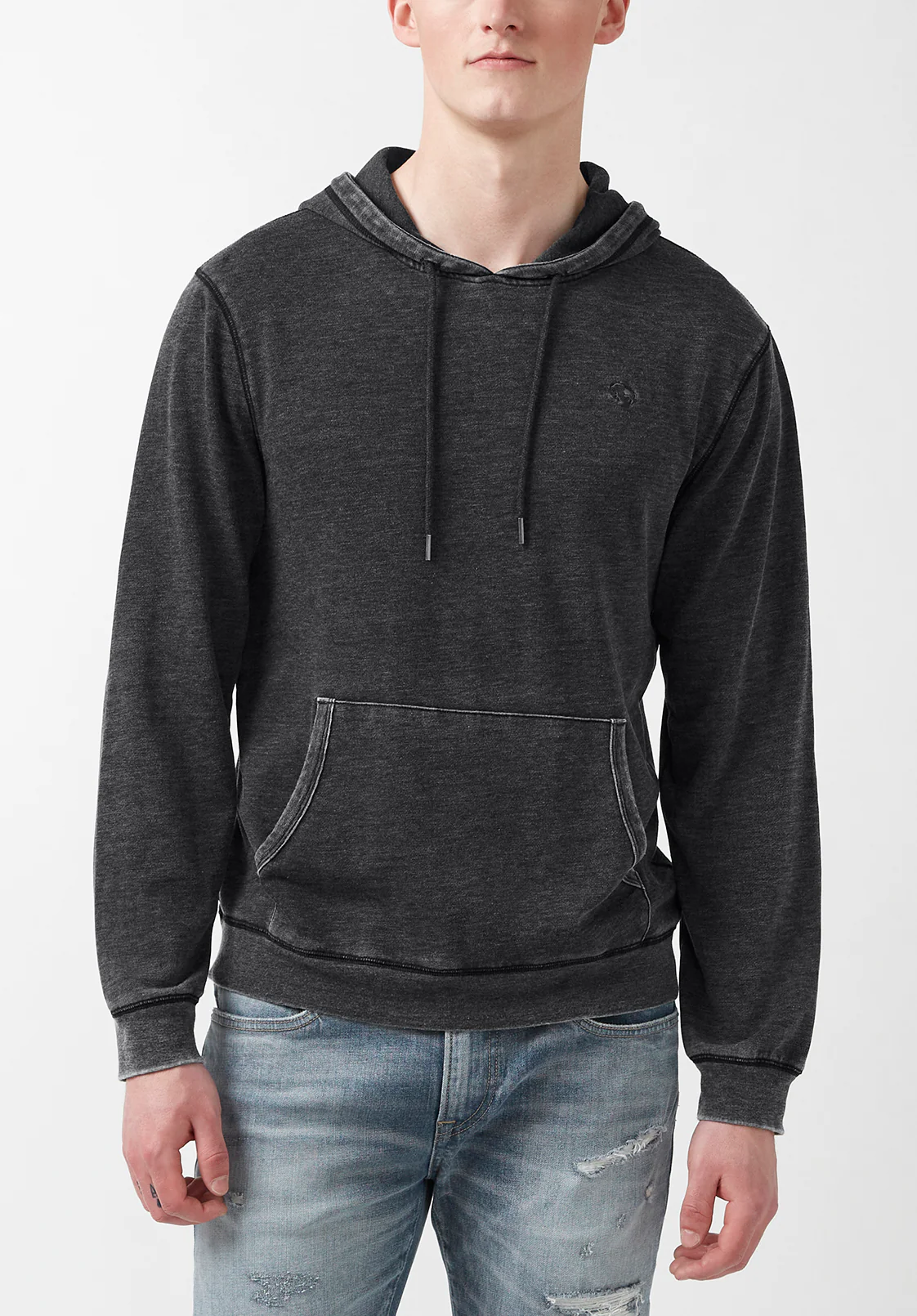 Farman Men’s Lightweight Hooded Sweatshirt, Black- BM24171 - Image 7