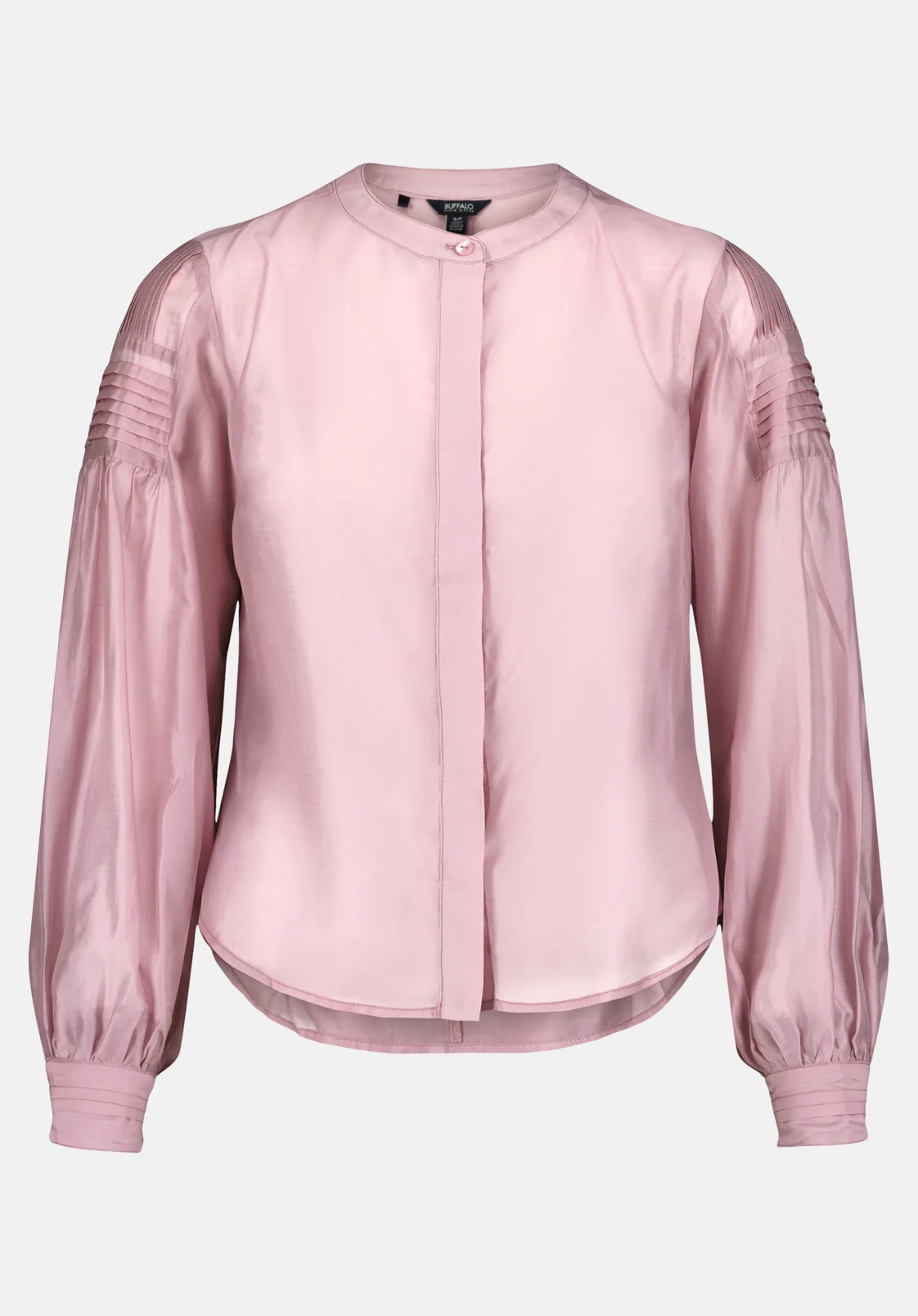 Fifi Women's Pleated Shoulder Detail Long Sleeve Blouse, Burnished Lilac - WT0211 - Image 5