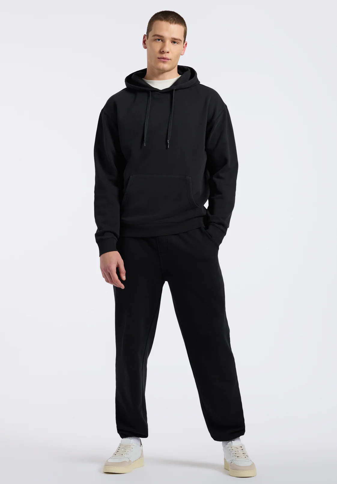 Finley Men's Relaxed Hooded Sweatshirt, Black - BM24534