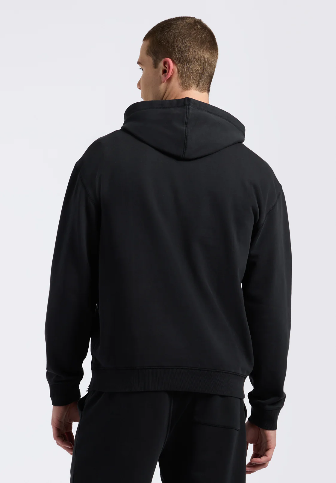 Finley Men's Relaxed Hooded Sweatshirt, Black - BM24534 - Image 4