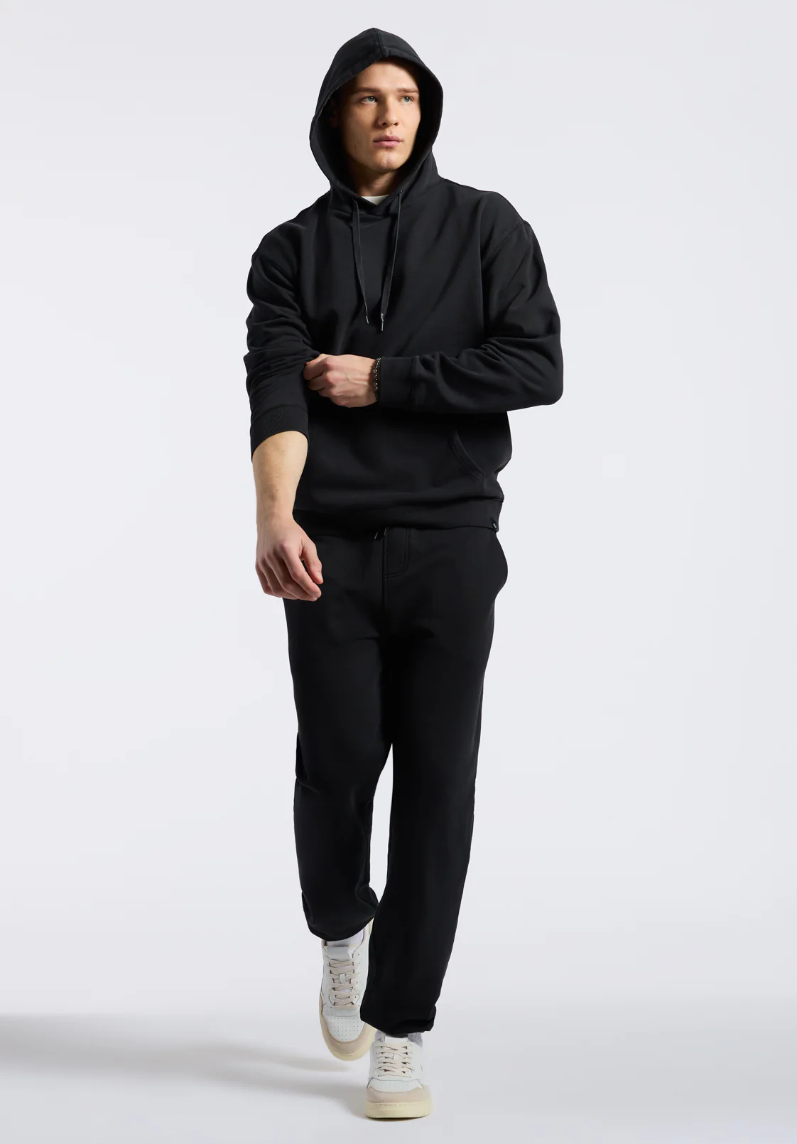 Finley Men's Relaxed Hooded Sweatshirt, Black - BM24534 - Image 5