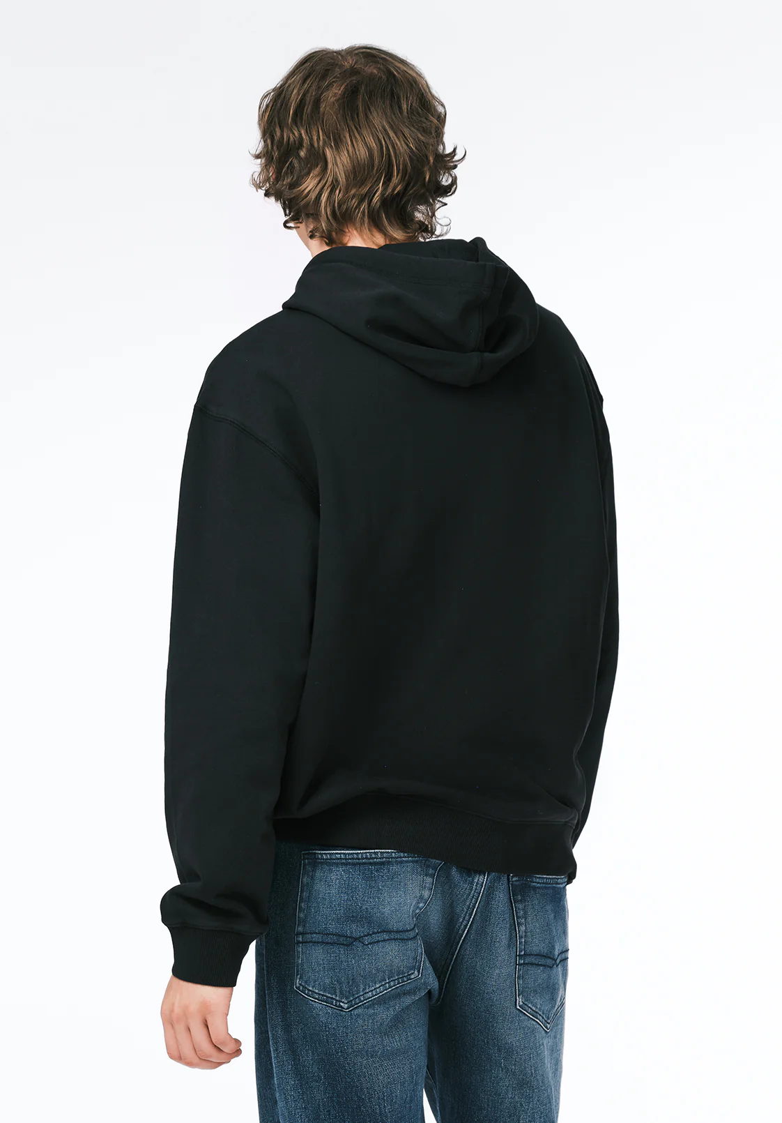 Finley Men's Relaxed Hooded Sweatshirt, Black - BM24741 - Image 4