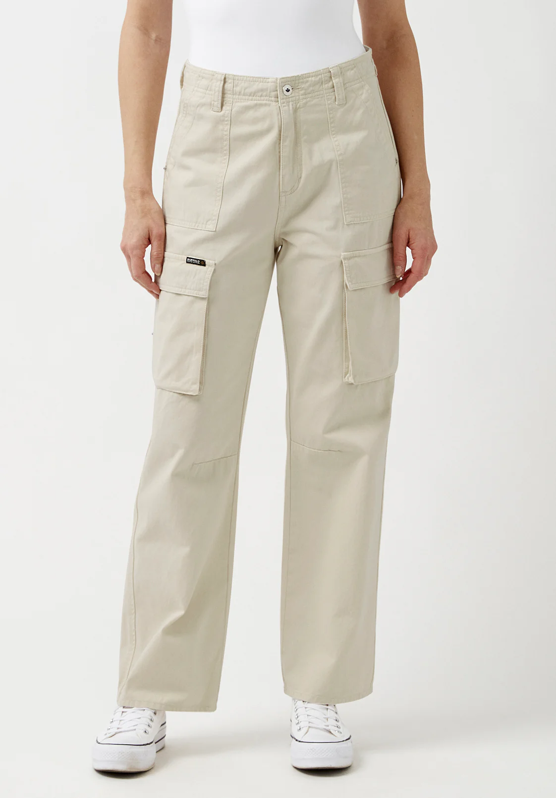 Low Rise Straight Gia Beige Cargo Pants - BL15915 - Image 5