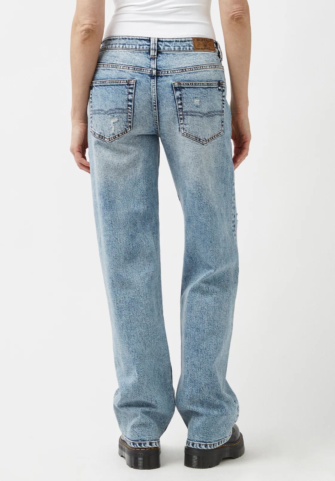 Low & Loose Gwen Women's Jeans in Sanded Blue - BL15873 - Image 6