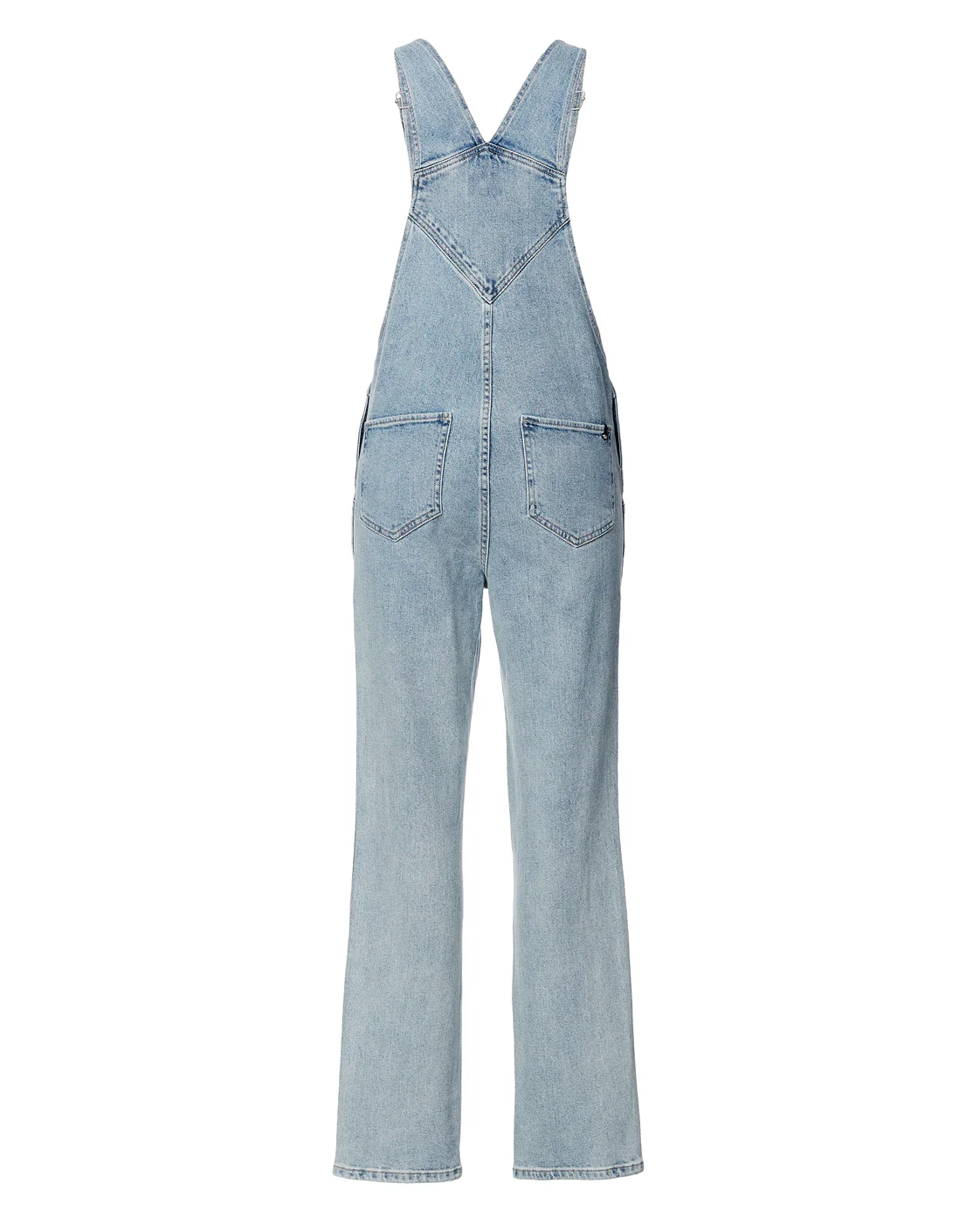 Straight Leg Hailey Women's Overalls in Light Blue - BL15838 - Image 9