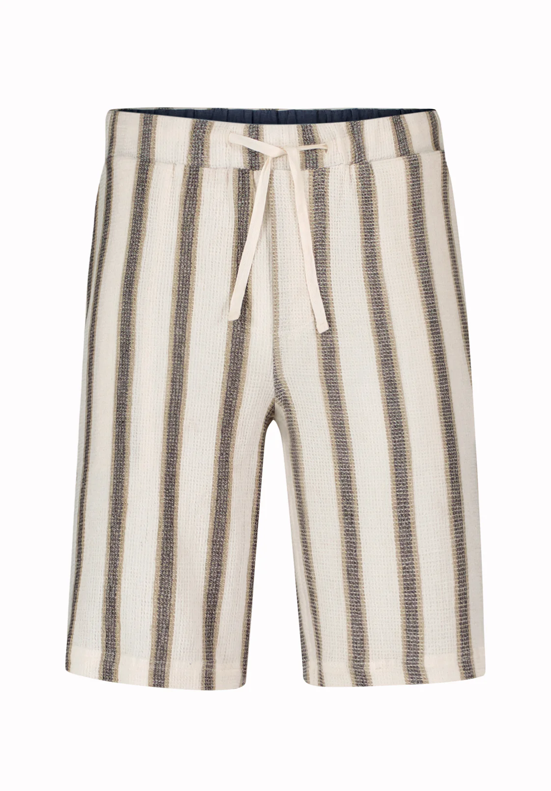 Haladir Men’s Striped Pull-On Shorts, Milk - BM24812 - Image 5