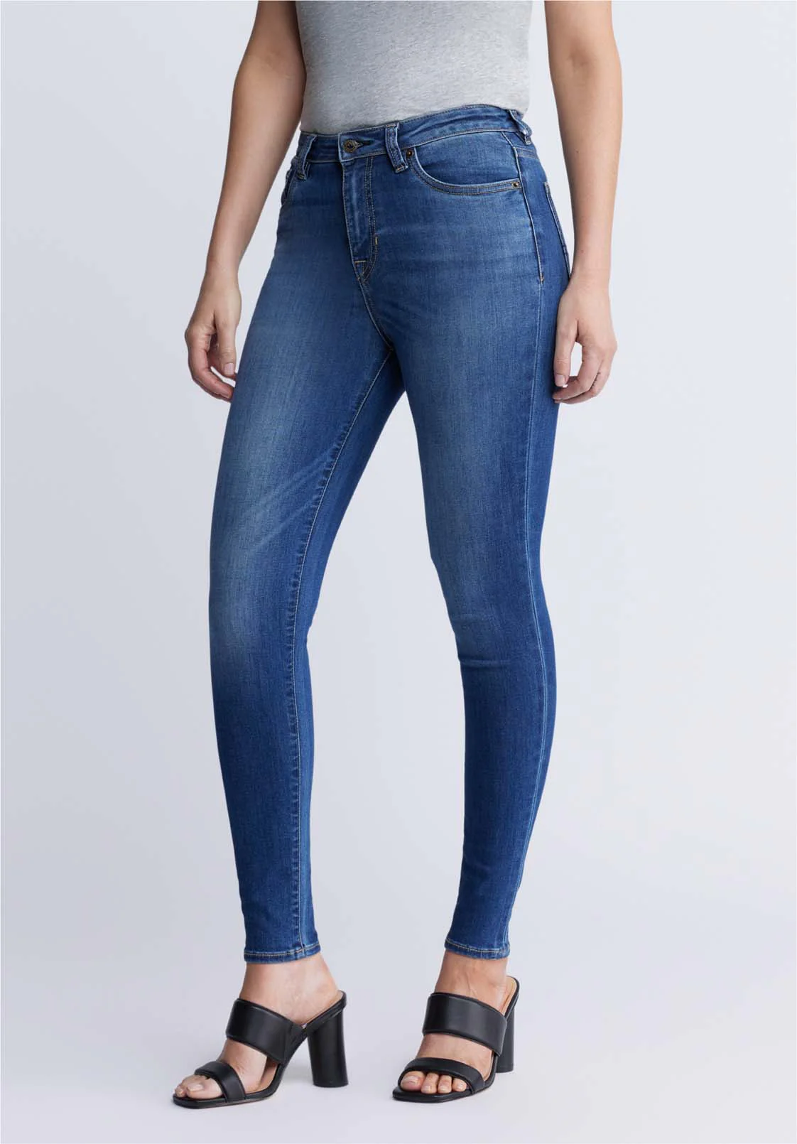 High Rise Skinny Skylar Women's Jeans, Open blue - BL15675 - Image 3