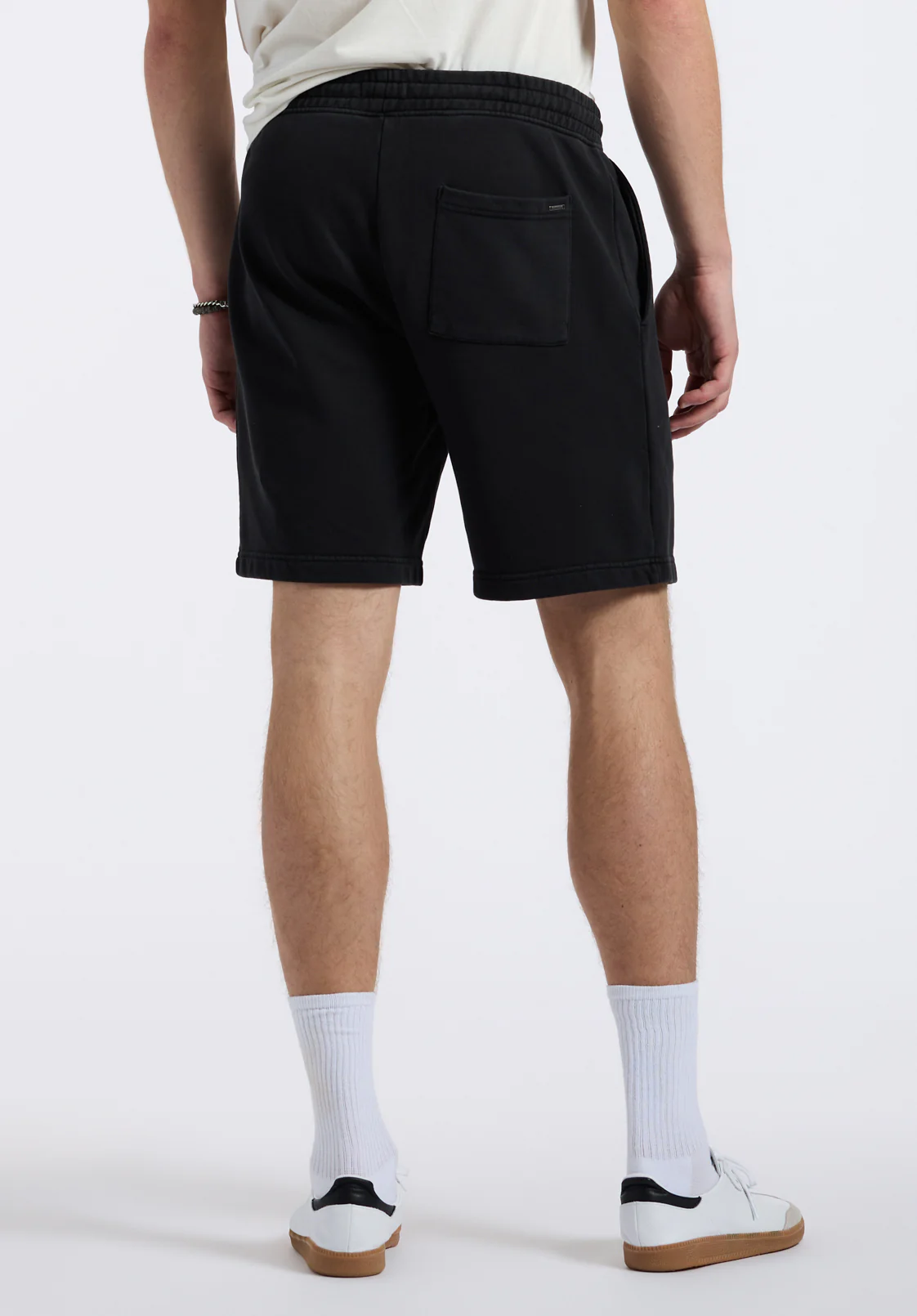Hilston Men's Fleece Relaxed Shorts, Black - BM24536 - Image 4