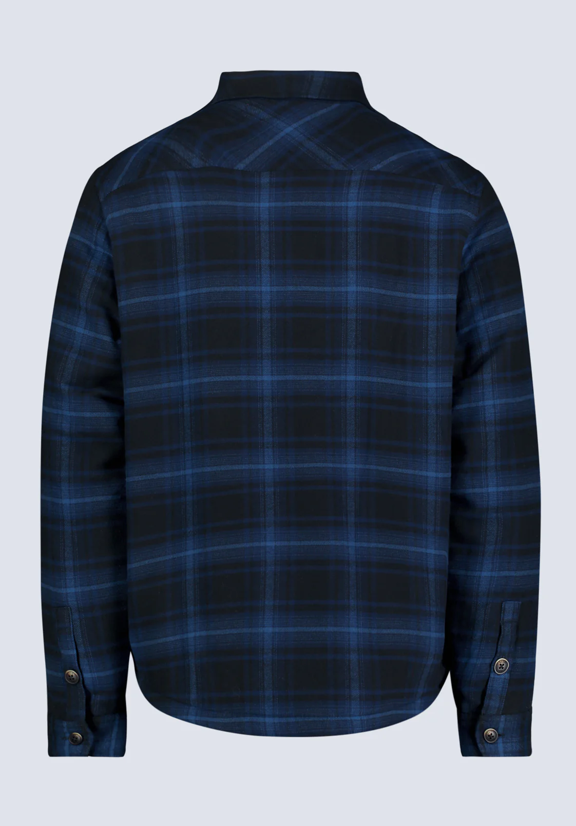 Jalika Men's Plaid Shacket with Sherpa Lining, Black & Navy - BM24447 - Image 6