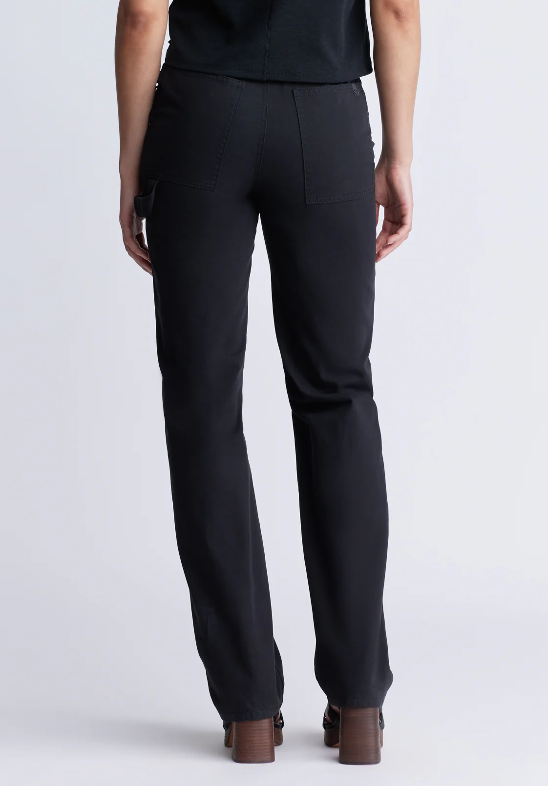 Super High-Rise Loose Straight Jane Women's Pants, Black - BL15966 - Image 4