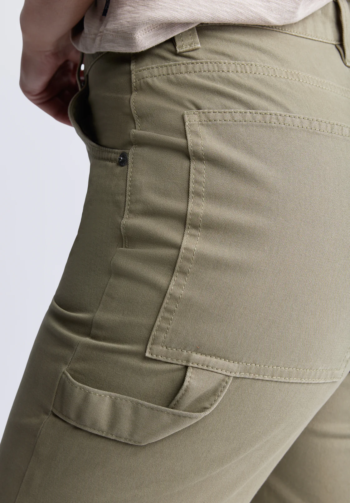 Super High-Rise Loose Straight Jane Women's Pants, Olive Green - BL15966 - Image 5